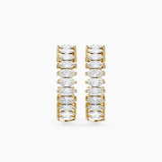Silvia Marquise Lab Grown Diamond Eternity Inside-Out Hoop Earrings