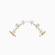 Sarai Multi Shape Lab Grown Diamond Ear Cuff Earrings