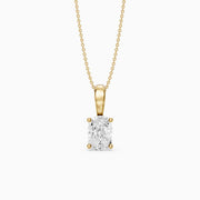 Laura Elongated Cushion Cut Lab Grown Diamond Solitaire Pendant