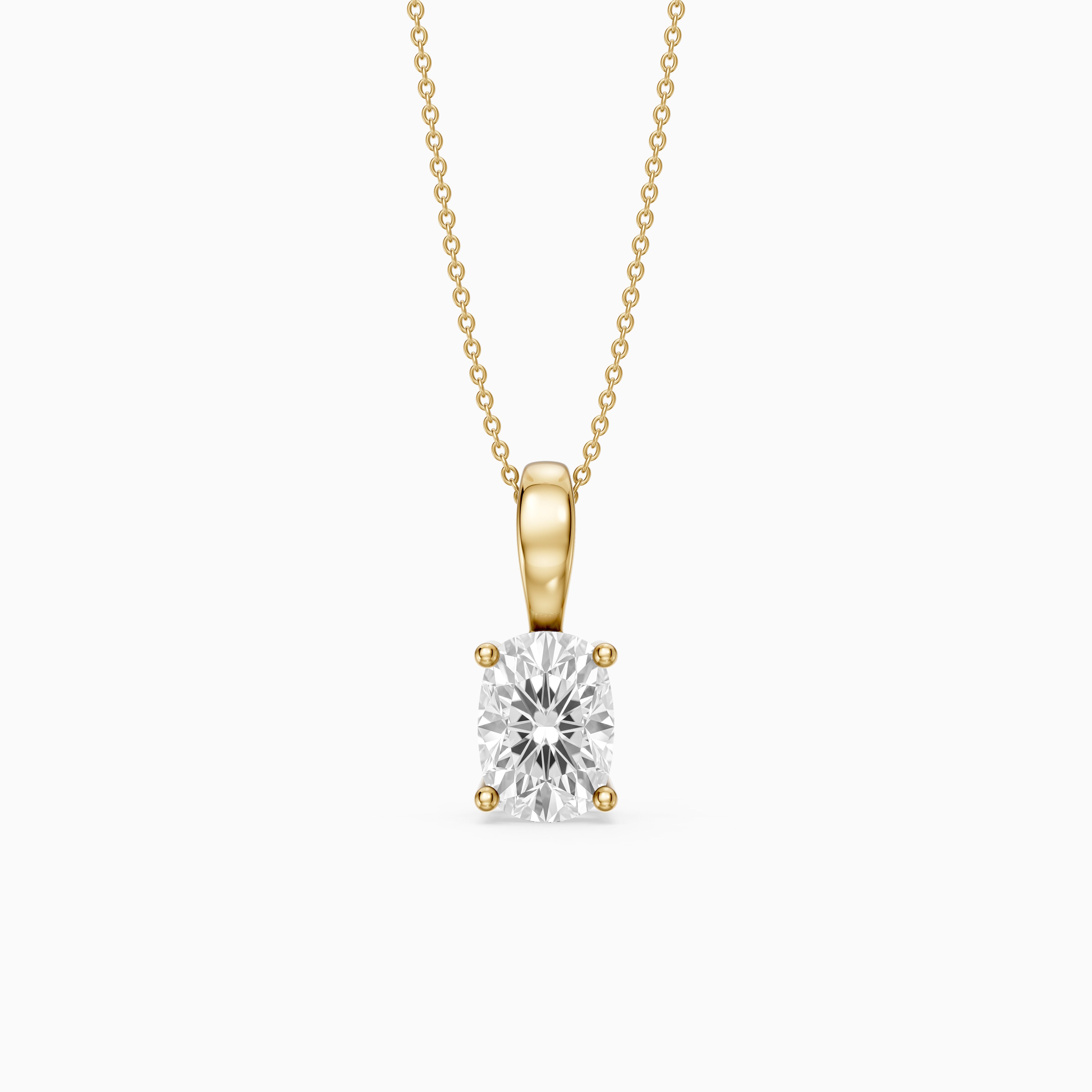 Laura Elongated Cushion Cut Lab Grown Diamond Solitaire Pendant
