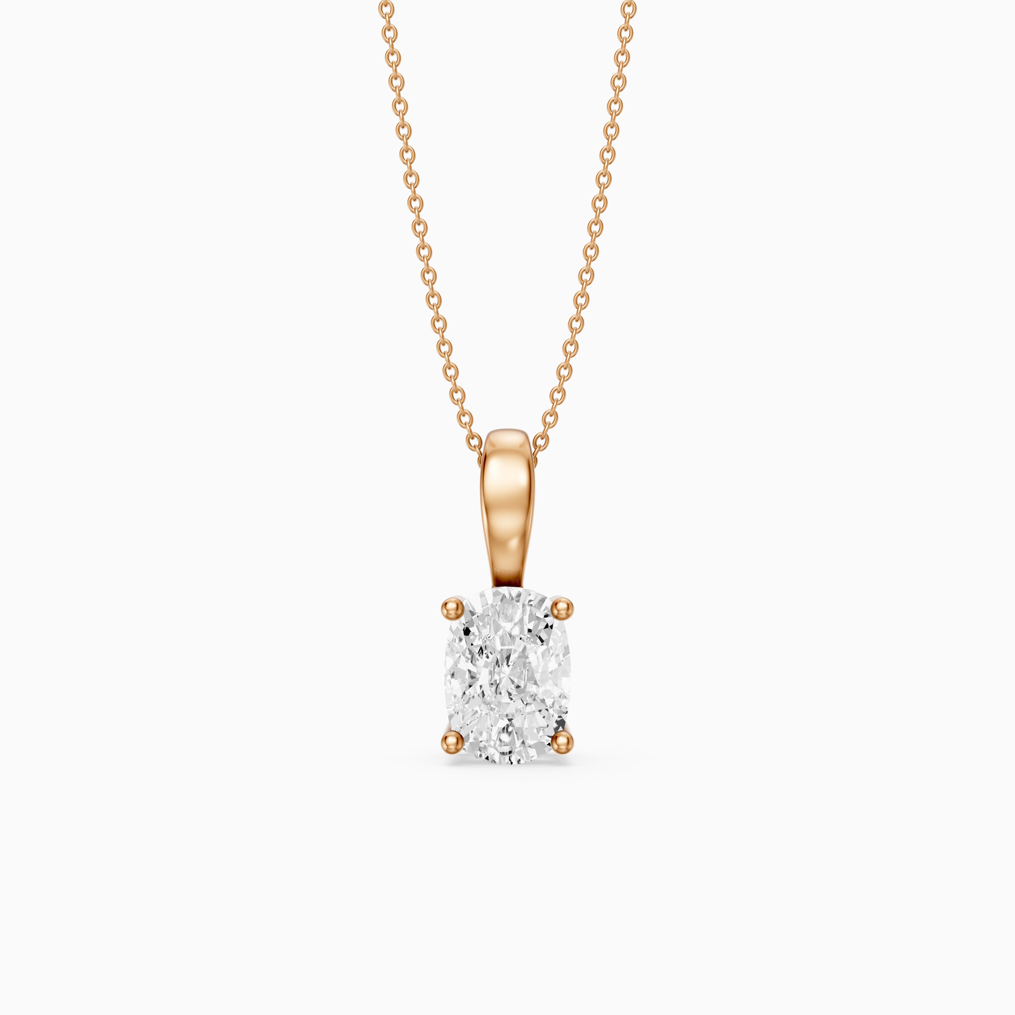 Laura Elongated Cushion Cut Lab Grown Diamond Solitaire Pendant