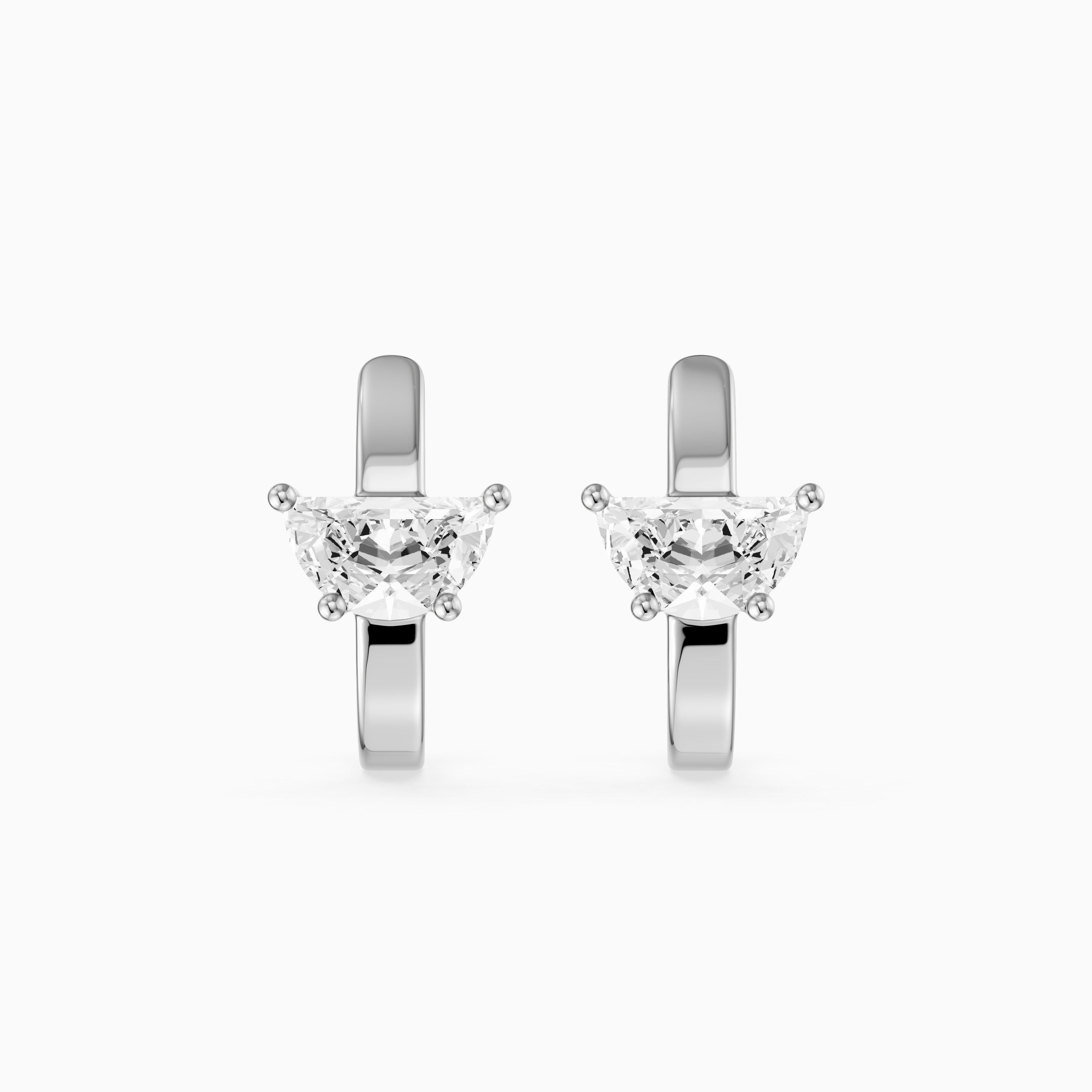 Celine Half Moon Lab Grown Diamond Ear Cuff Earrings