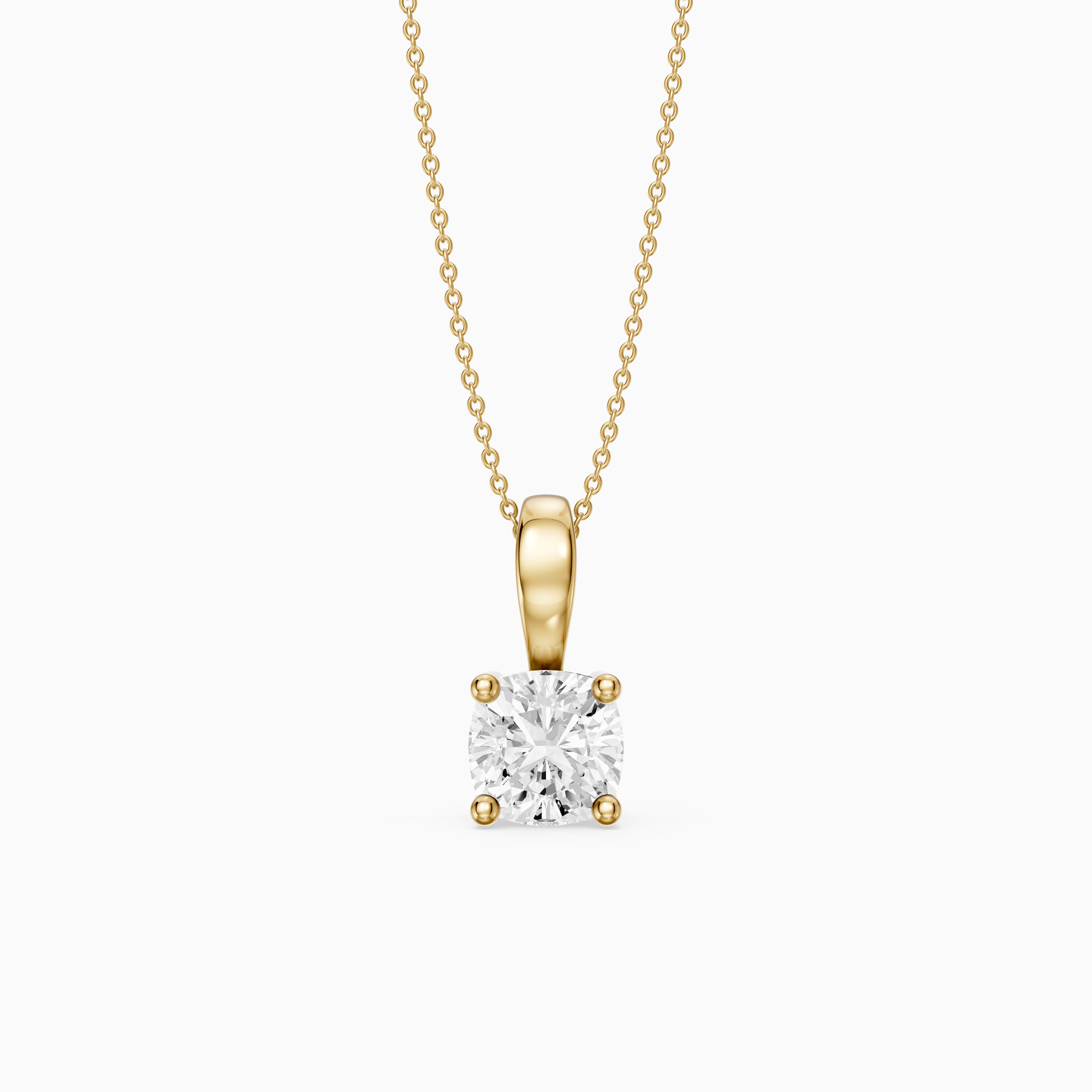 Daniella Cushion Solitaire Lab Grown Diamond Pendant