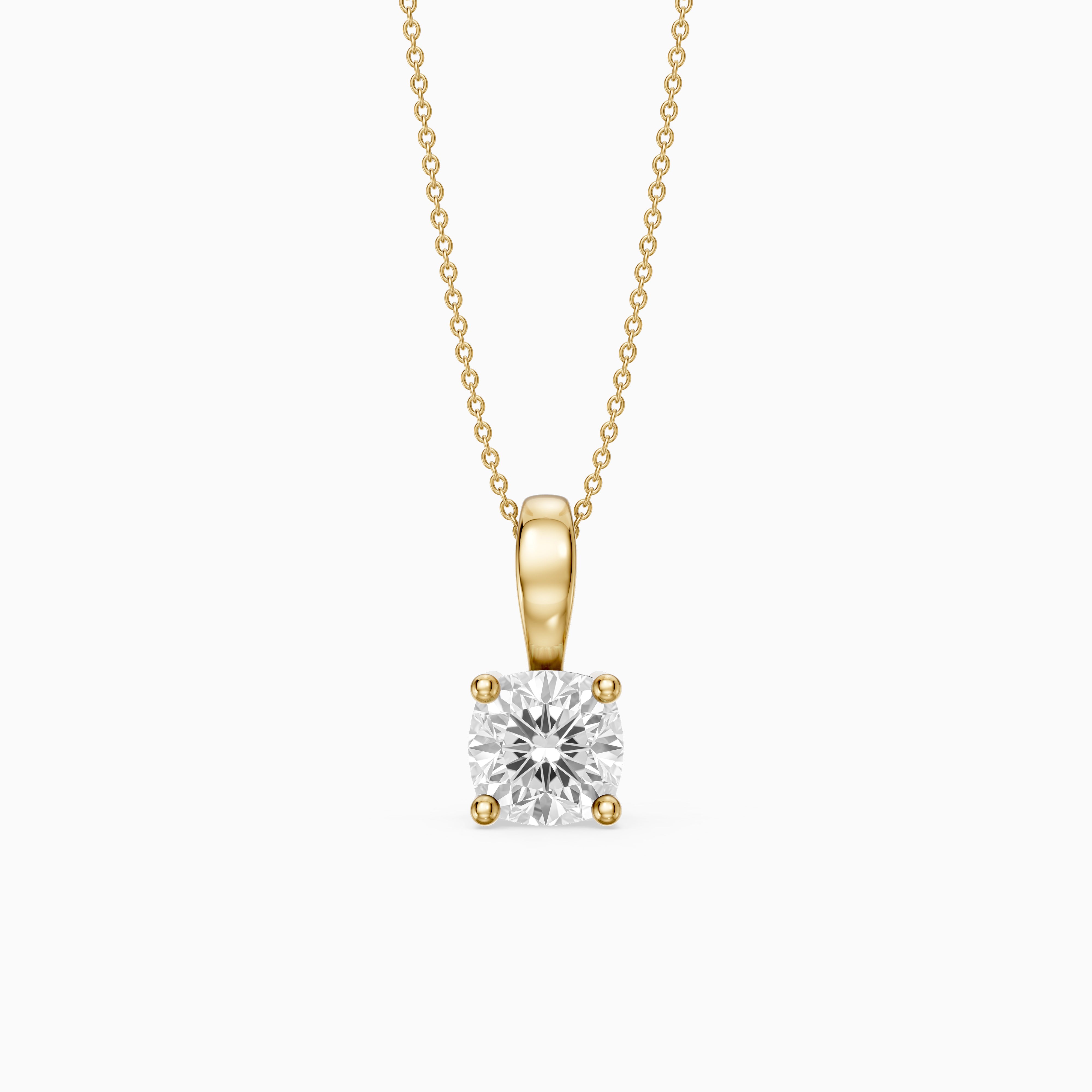 Daniella Cushion Solitaire Lab Grown Diamond Pendant