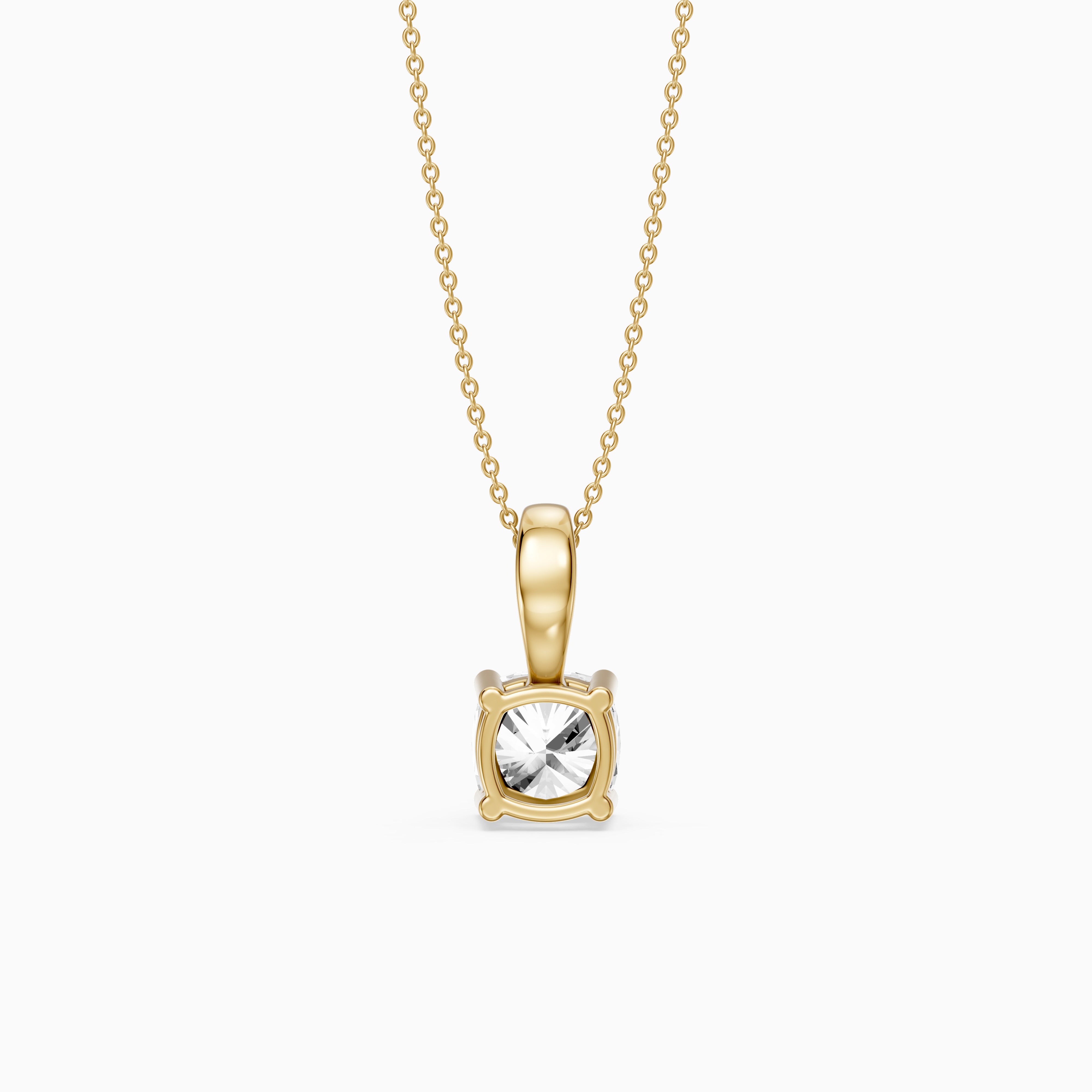 Daniella Cushion Solitaire Lab Grown Diamond Pendant