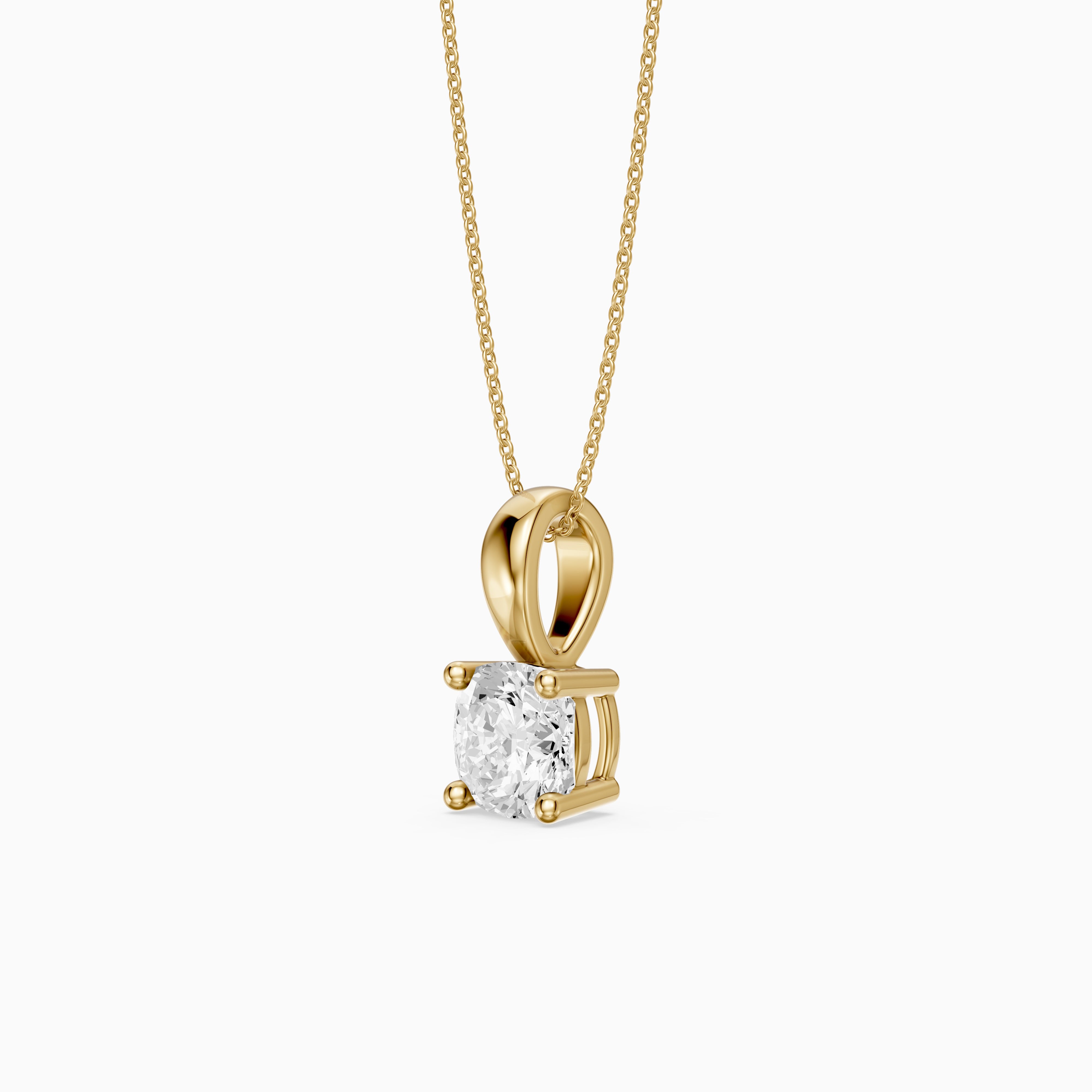 Daniella Cushion Solitaire Lab Grown Diamond Pendant