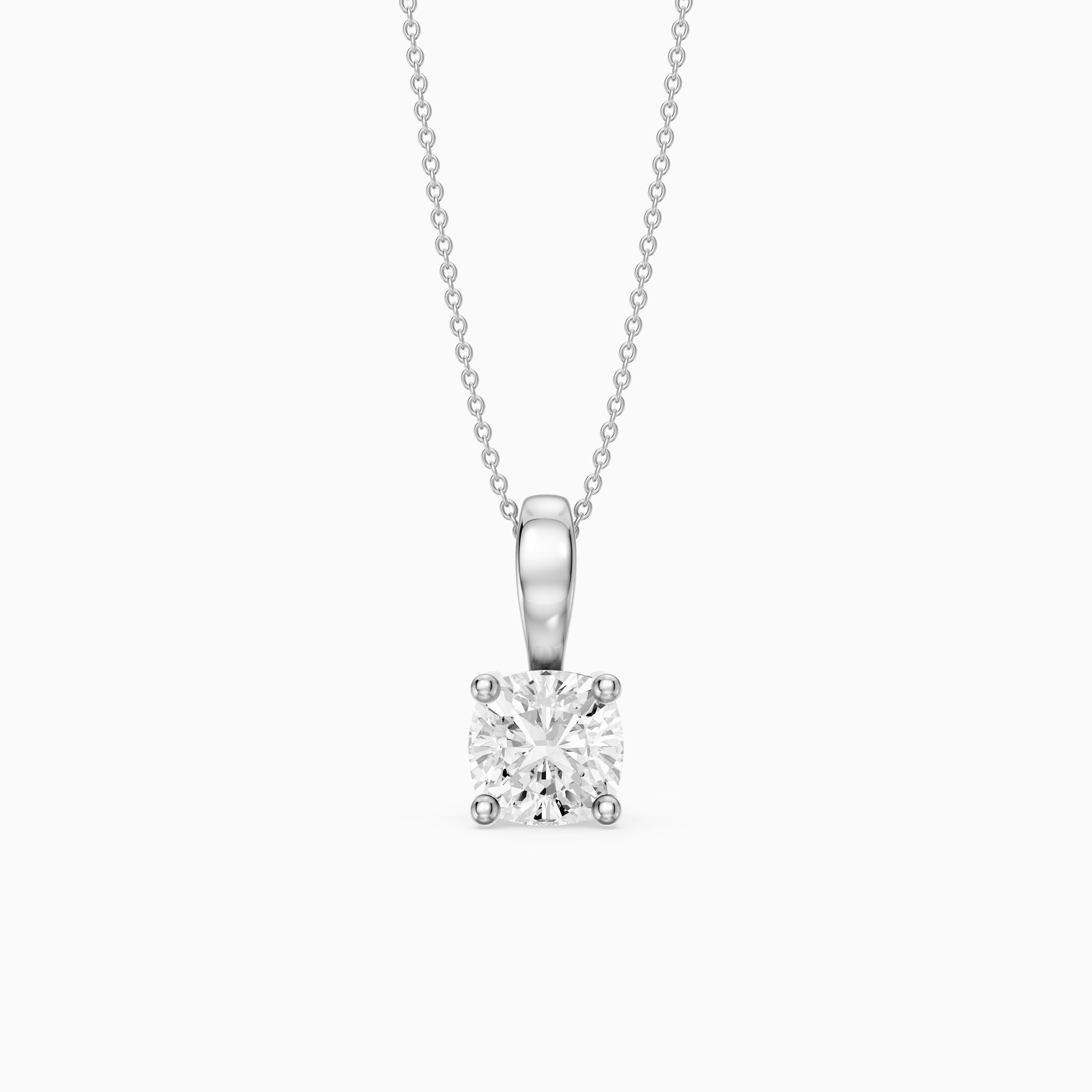 Daniella Cushion Solitaire Lab Grown Diamond Pendant