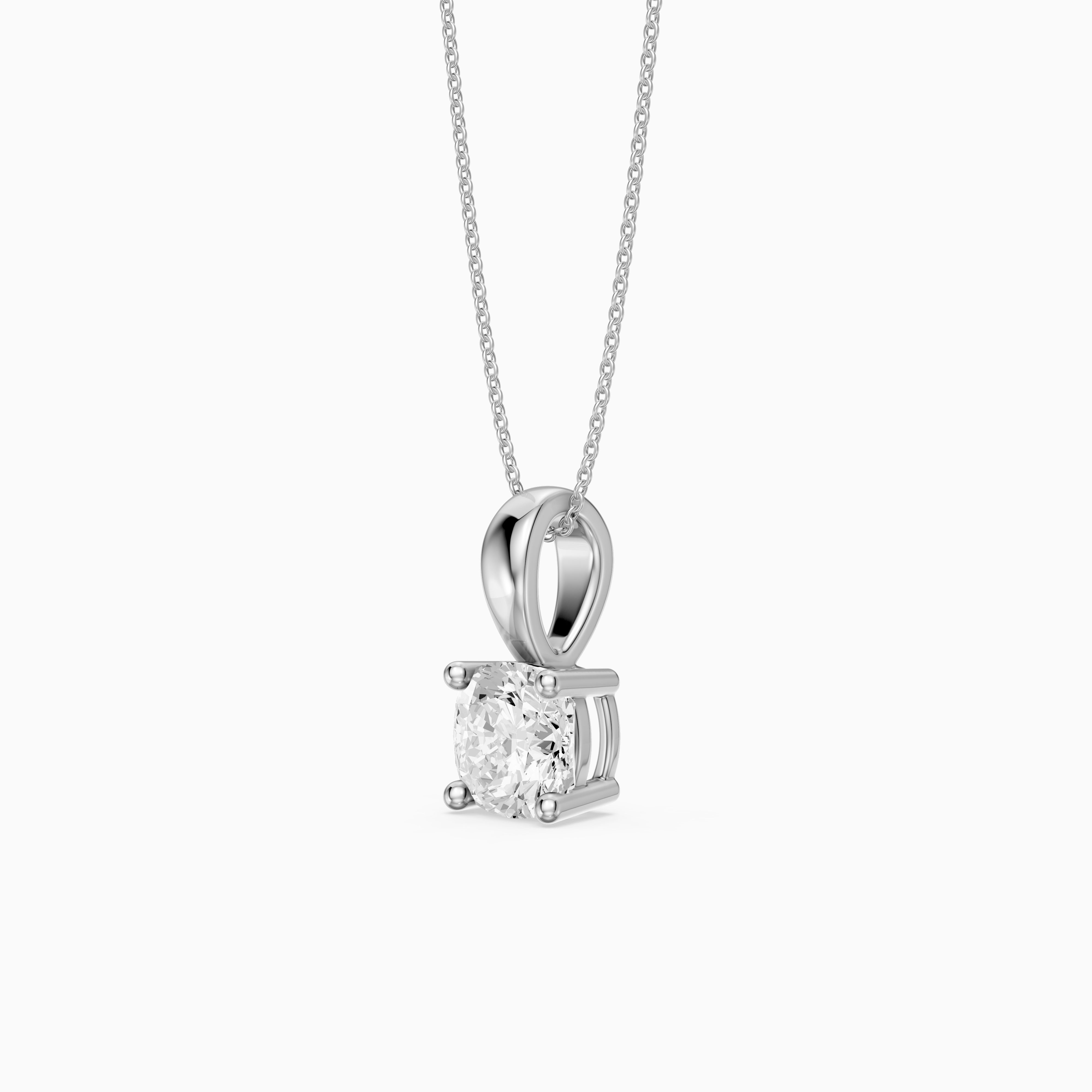 Daniella Cushion Solitaire Lab Grown Diamond Pendant