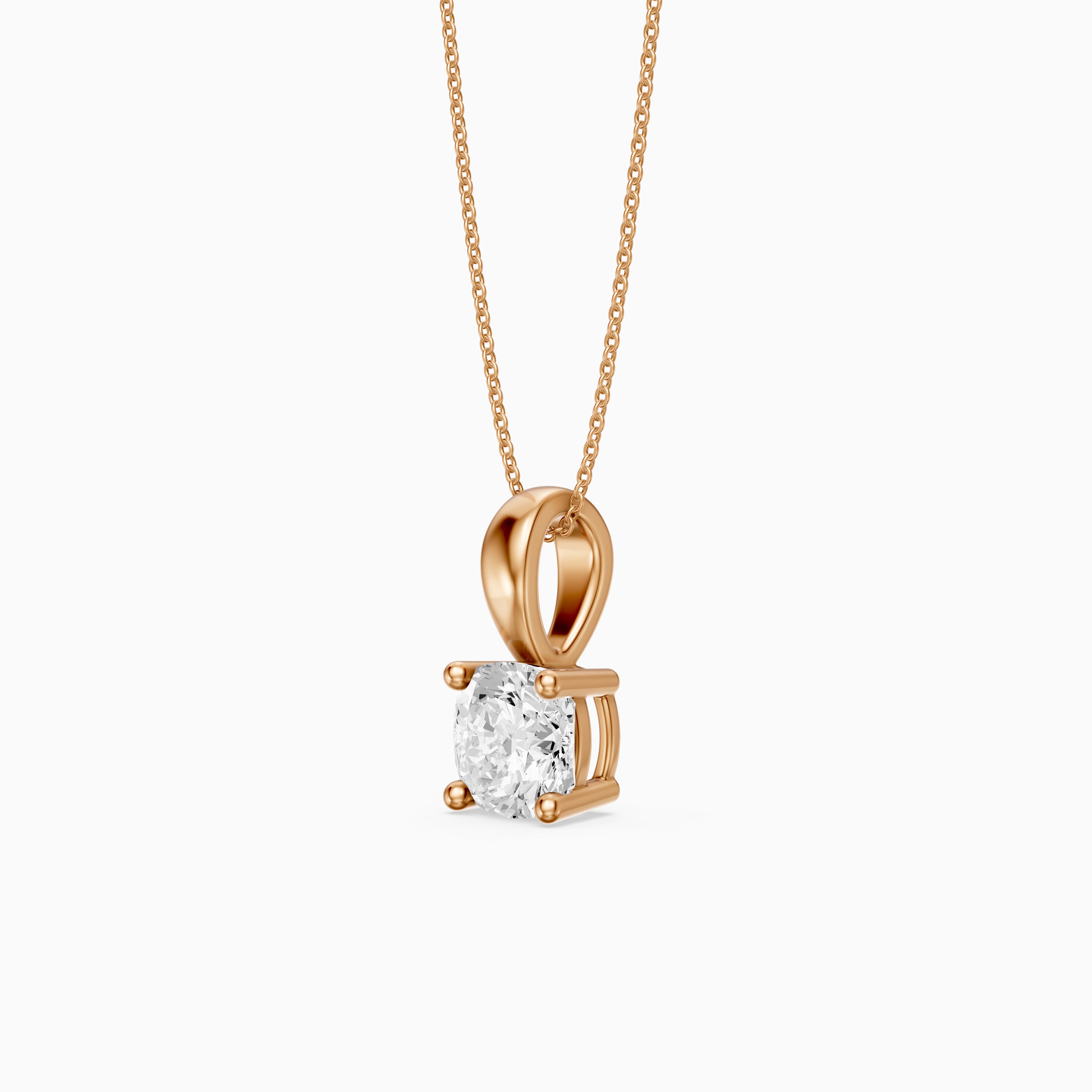Daniella Cushion Solitaire Lab Grown Diamond Pendant