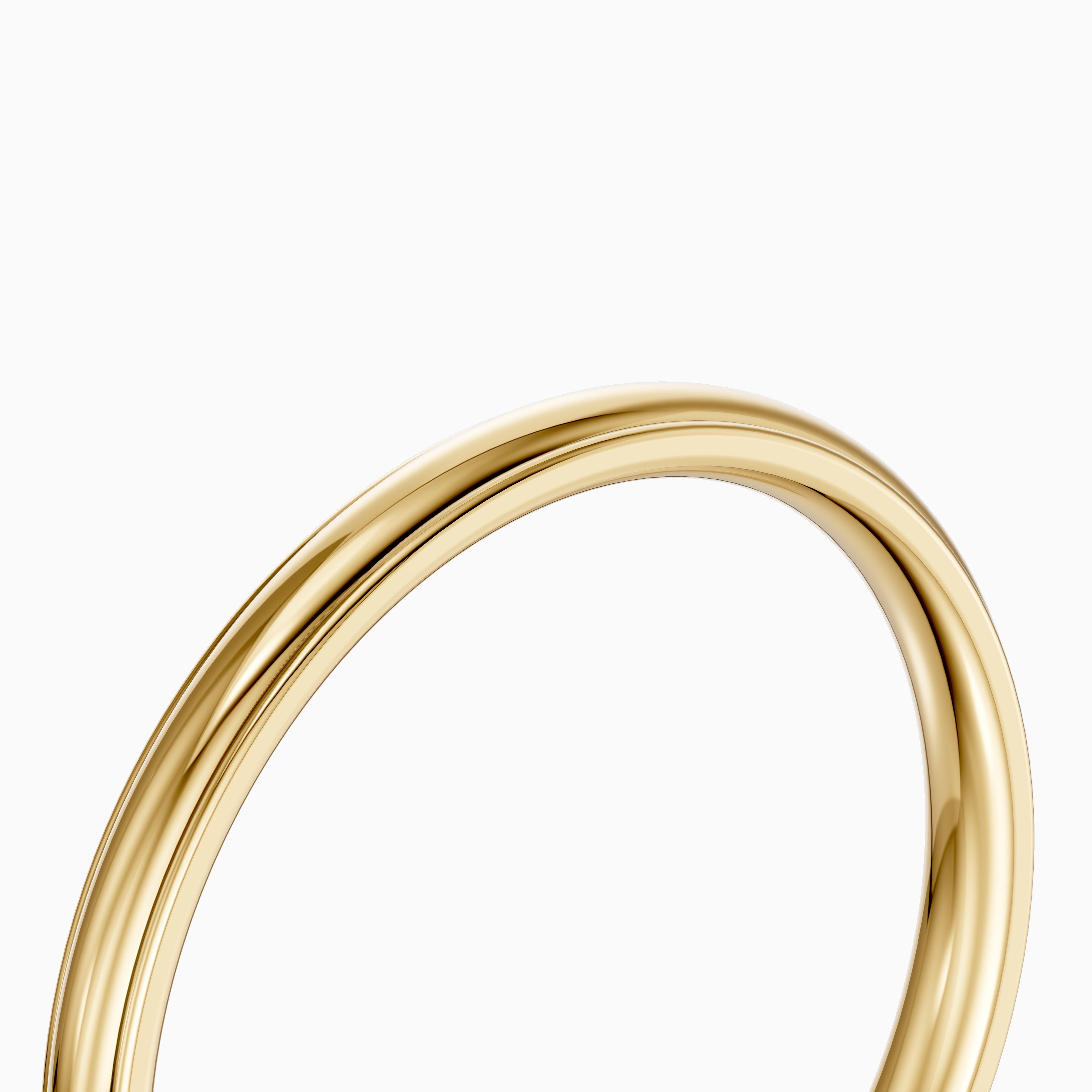 Nova Half Round Step Edge Plain Wedding Band