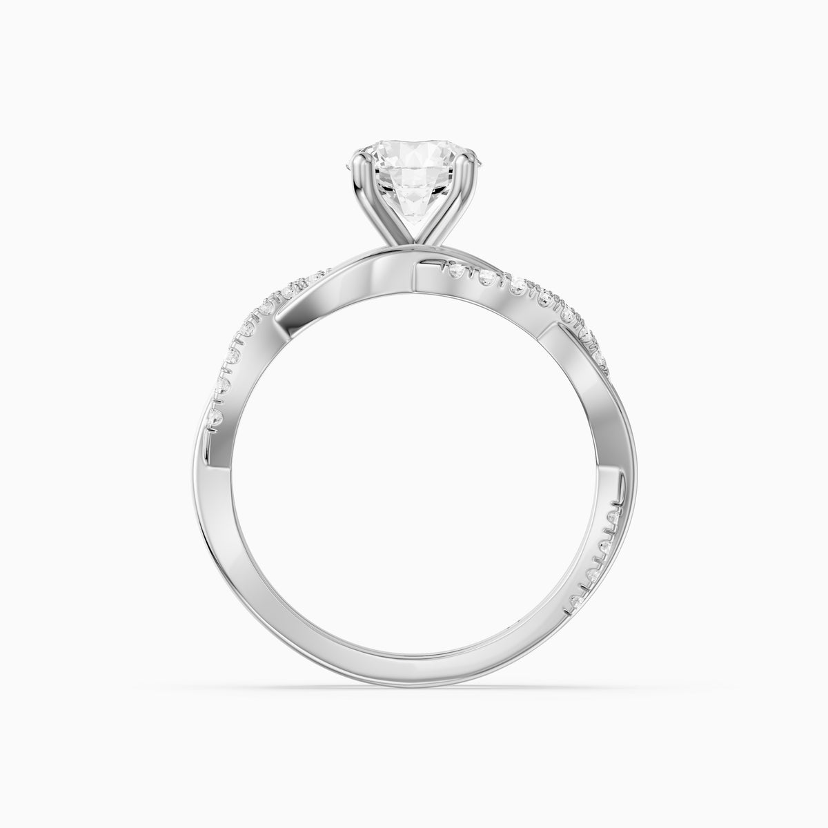 Isaura Round Lab Grown Diamond Twisted Bridal Set