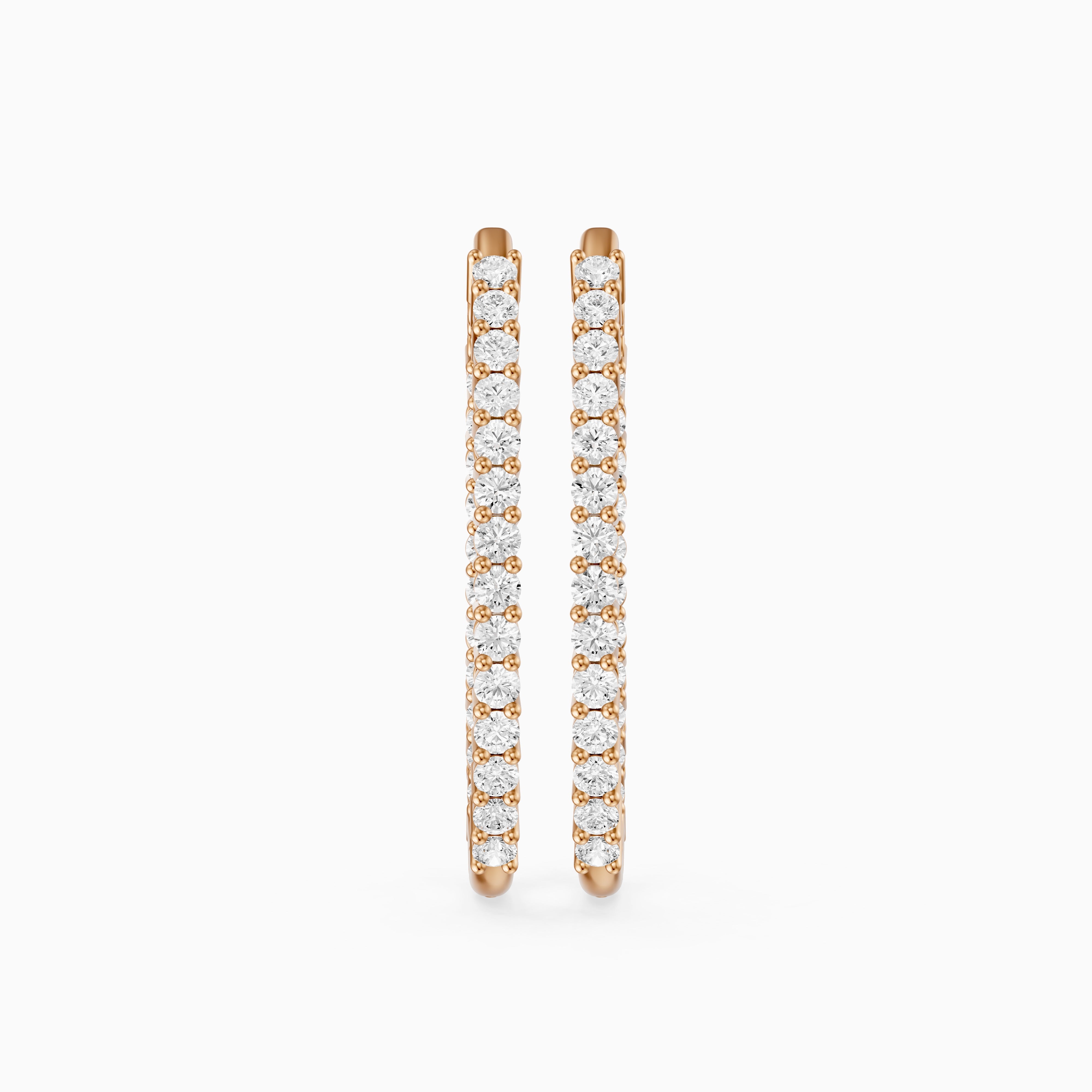 Raluca Round Lab Grown Diamond Petite Hoop Earrings