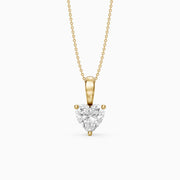 Suzy Heart Shape Lab Grown Diamond Solitaire Pendant