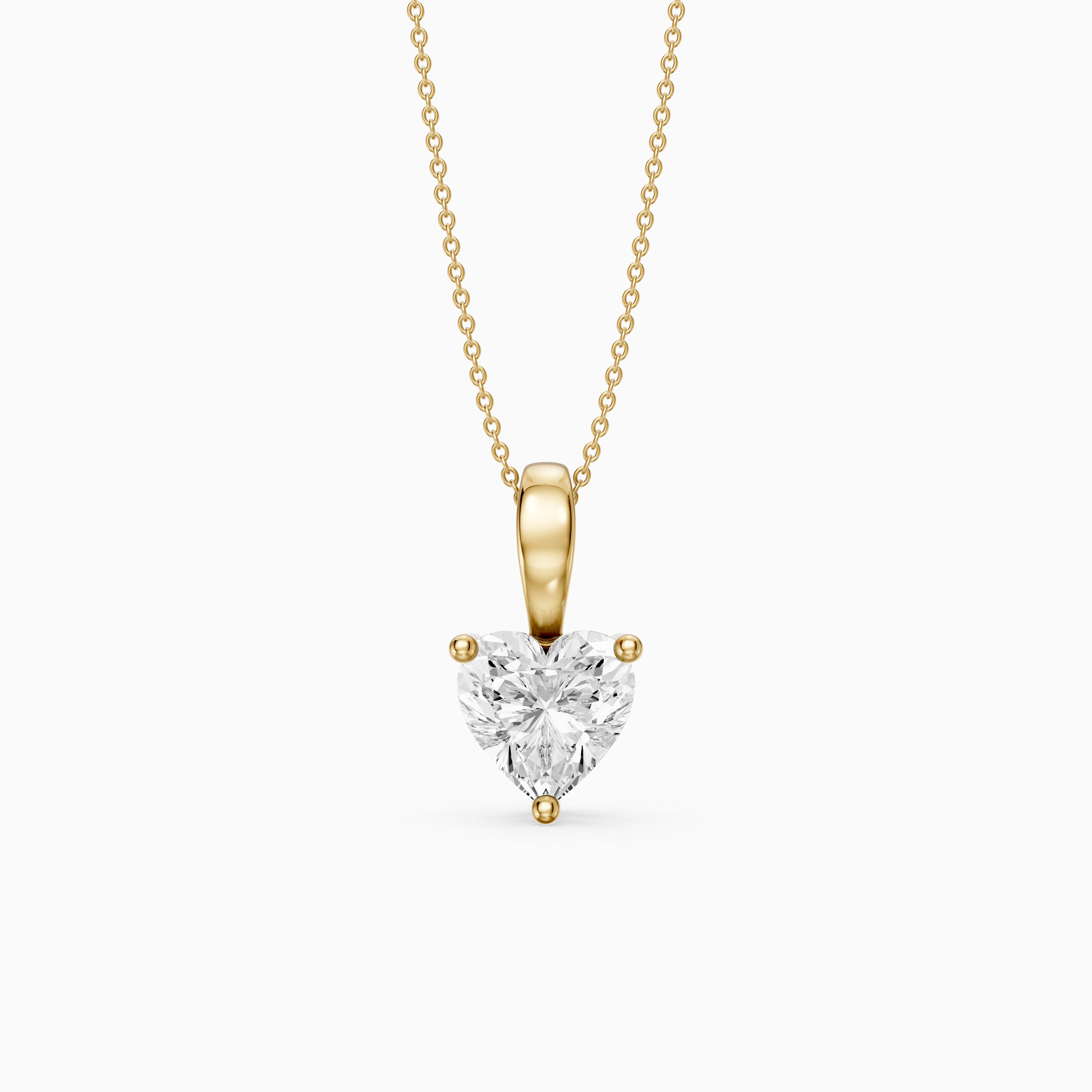 Suzy Heart Shape Lab Grown Diamond Solitaire Pendant