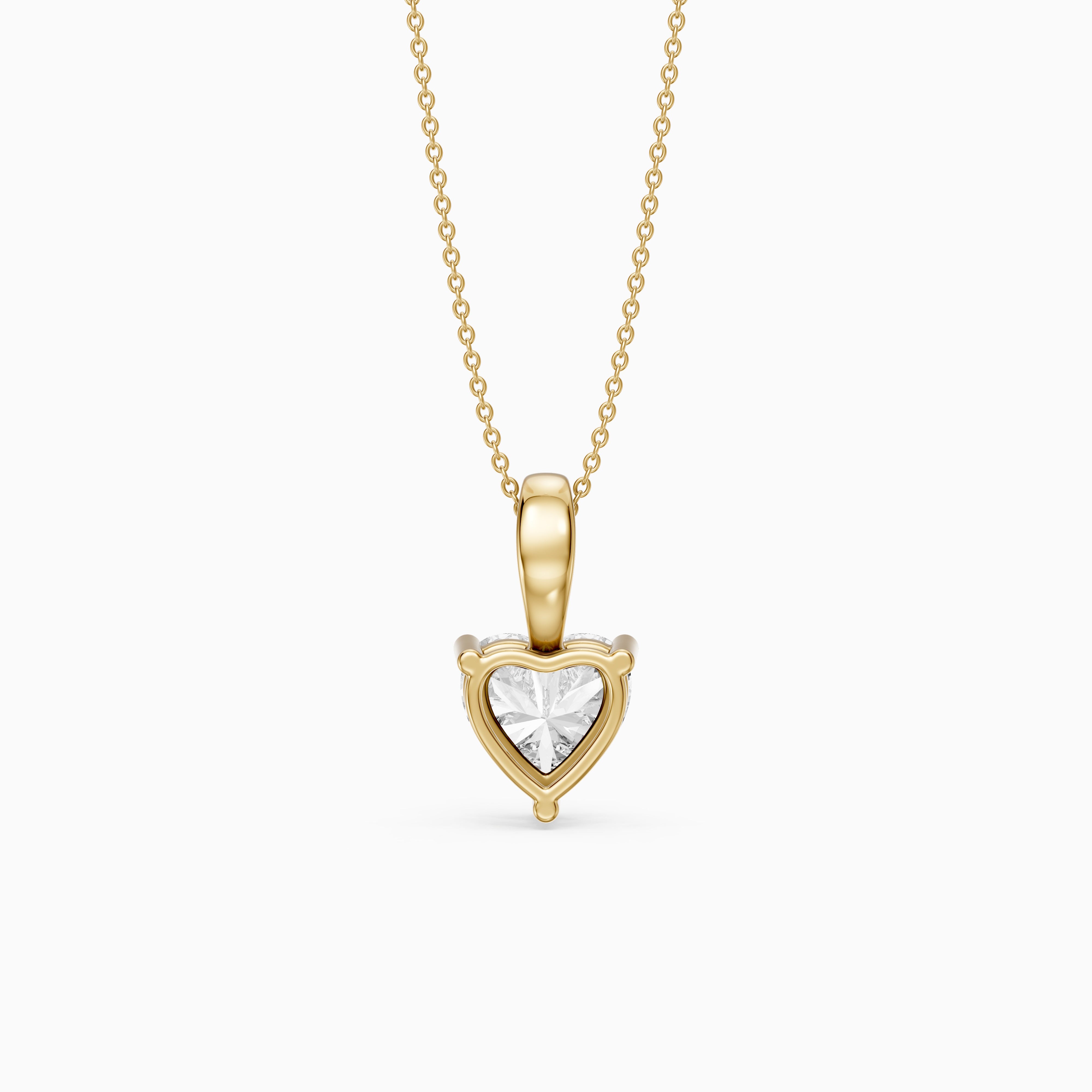 Suzy Heart Shape Lab Grown Diamond Solitaire Pendant