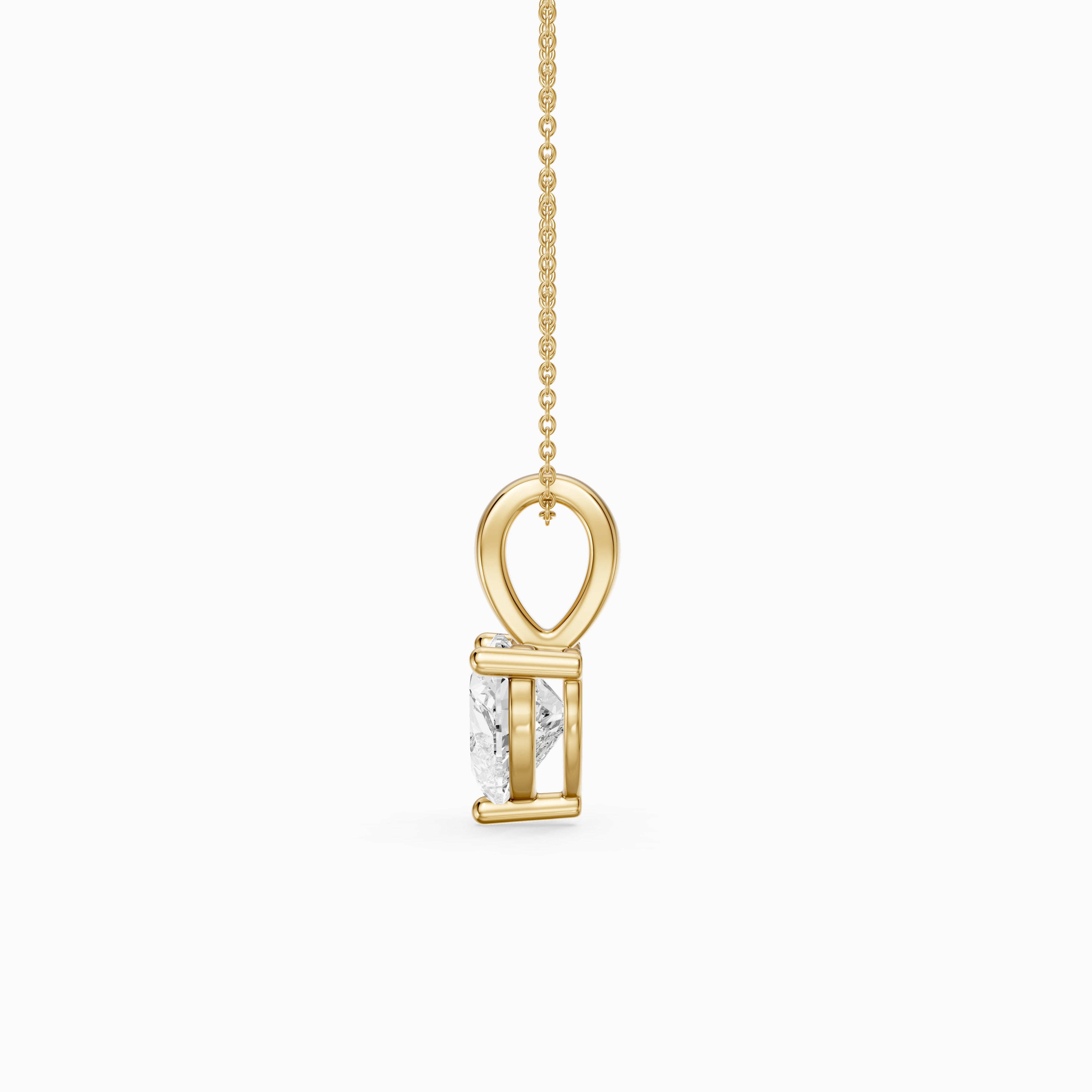 Suzy Heart Shape Lab Grown Diamond Solitaire Pendant