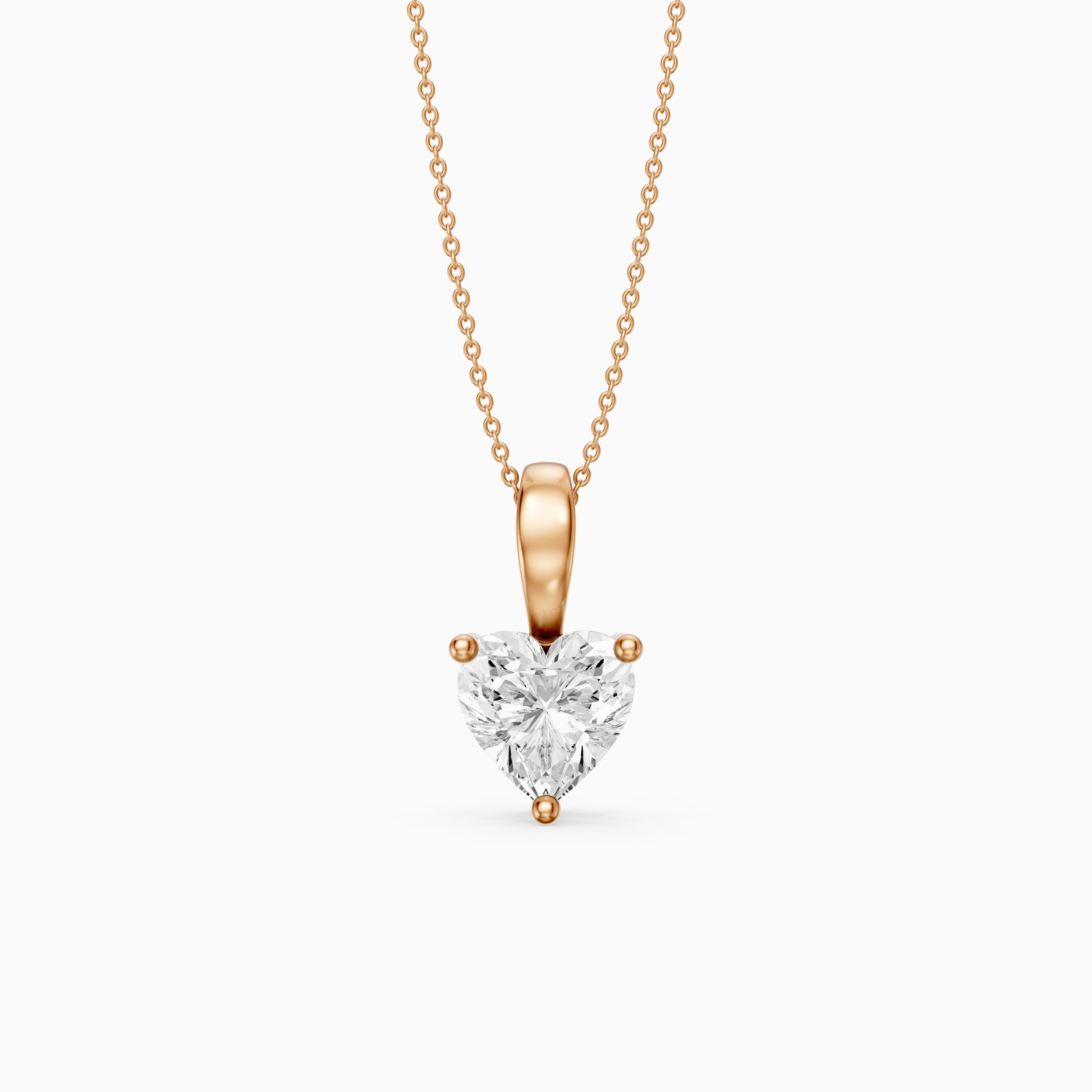 Suzy Heart Shape Lab Grown Diamond Solitaire Pendant