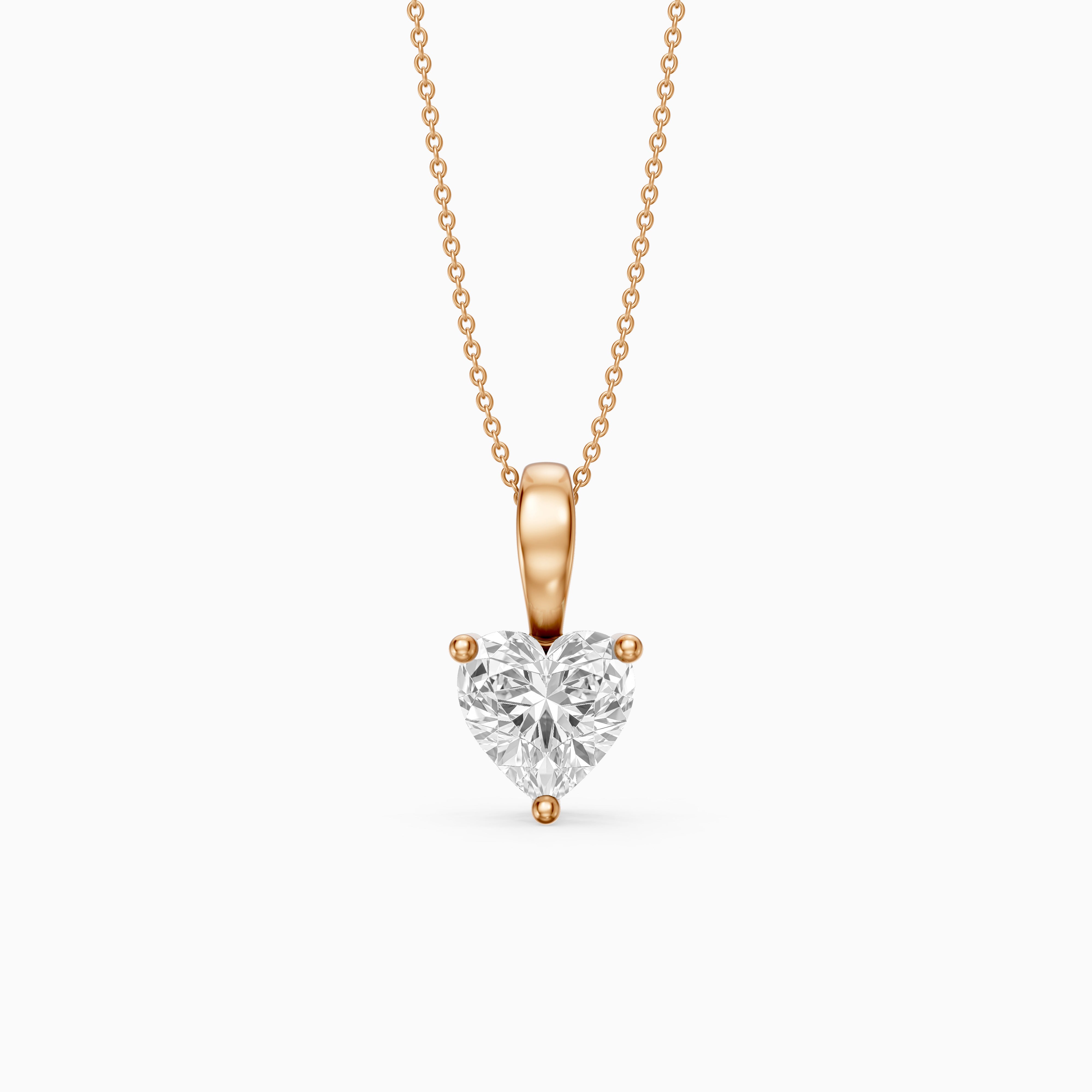 Suzy Heart Shape Lab Grown Diamond Solitaire Pendant