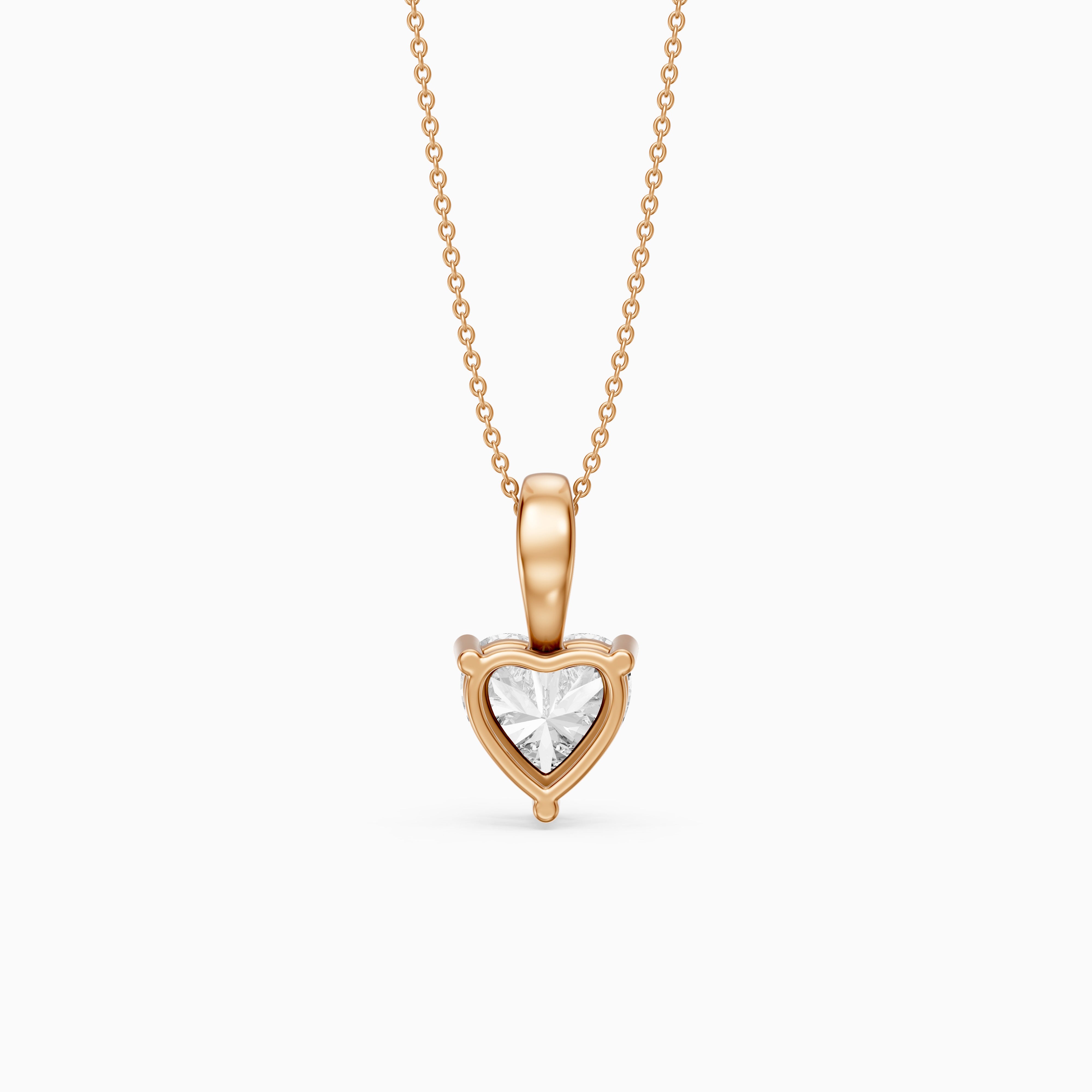 Suzy Heart Shape Lab Grown Diamond Solitaire Pendant