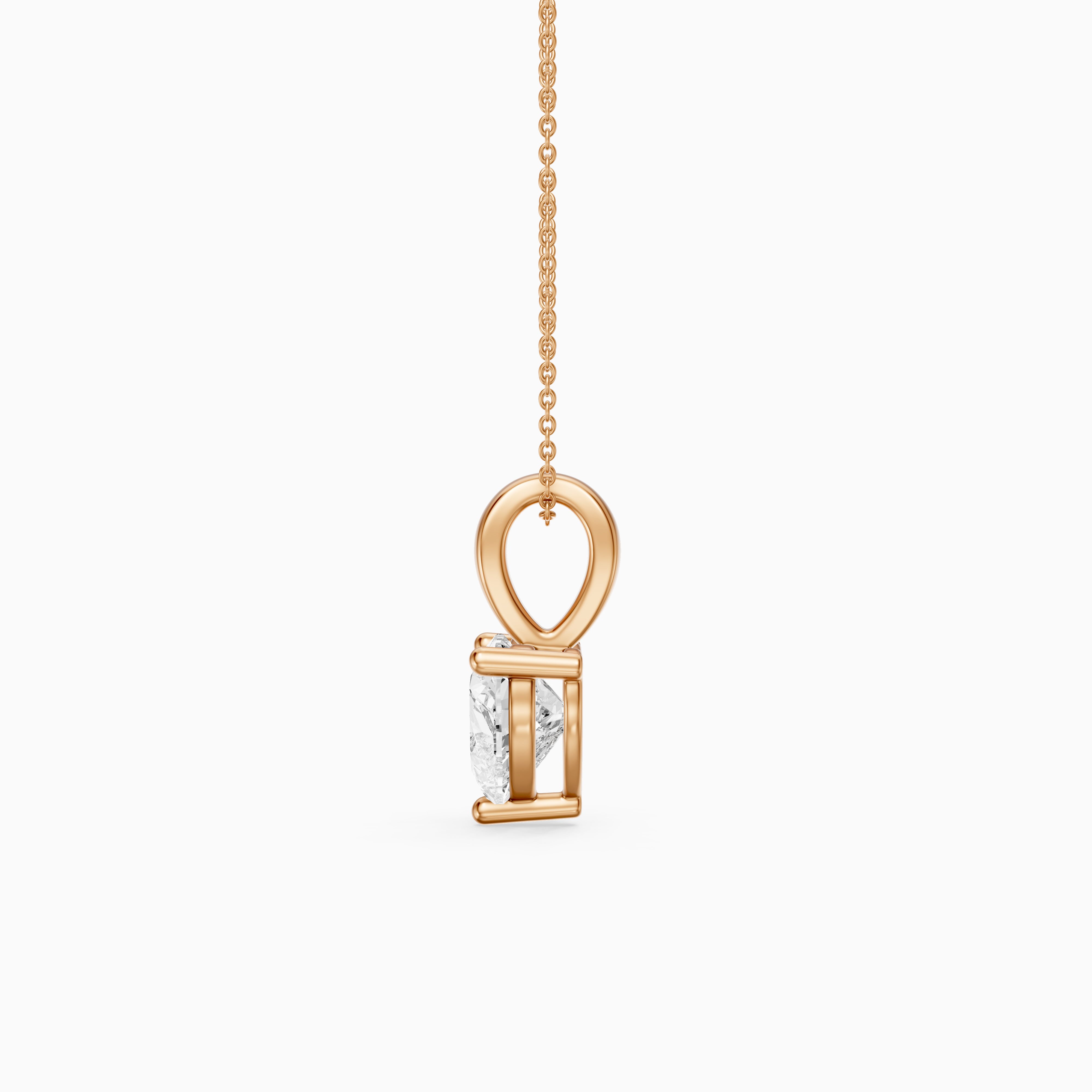 Suzy Heart Shape Lab Grown Diamond Solitaire Pendant