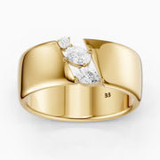 Henley Mixed Shape Lab Diamond Open Design Cigar Band