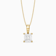 Nicole Princess Cut Solitaire Lab Grown Diamond Pendant