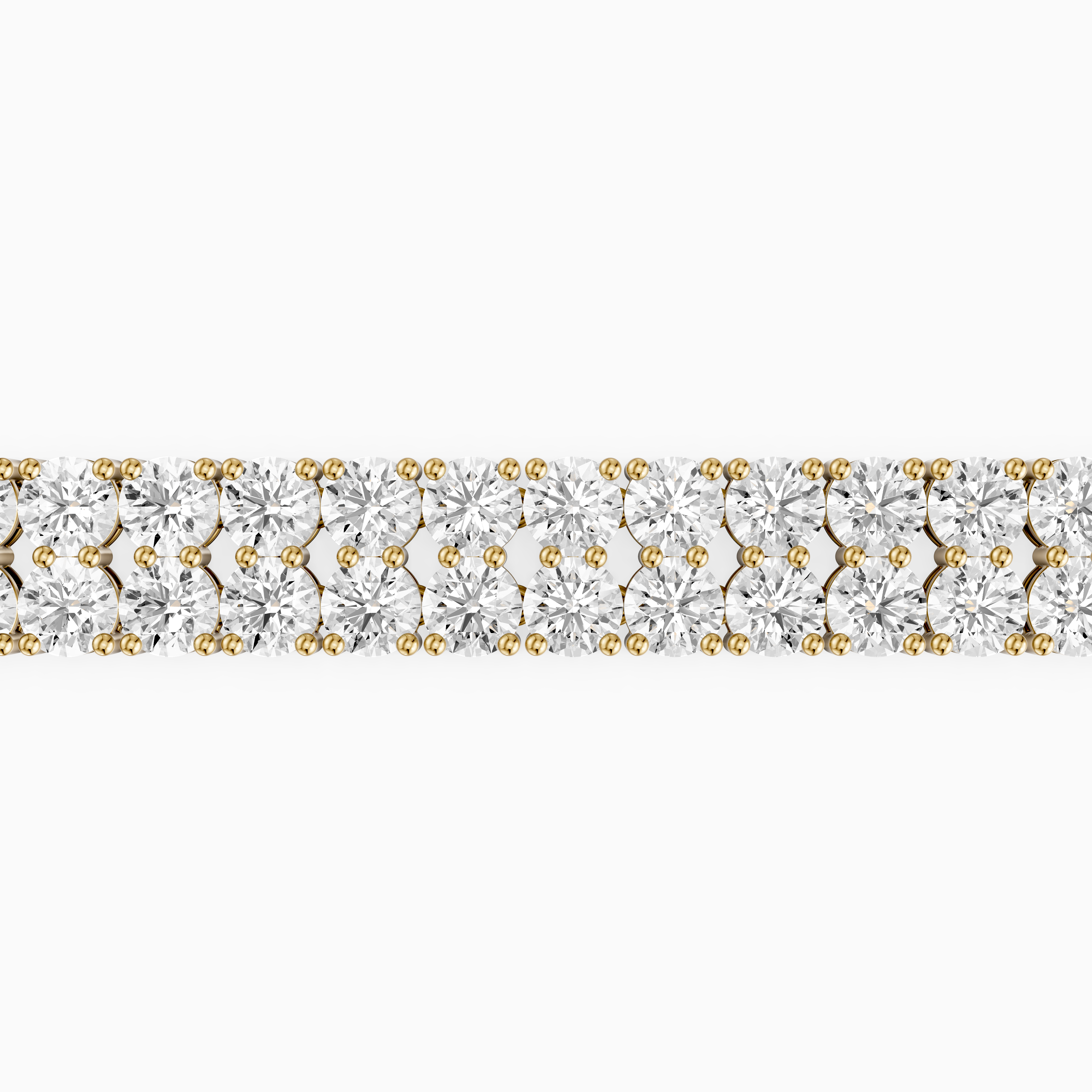 Quiana Double Row Round Lab Grown Diamond Tennis Bracelet