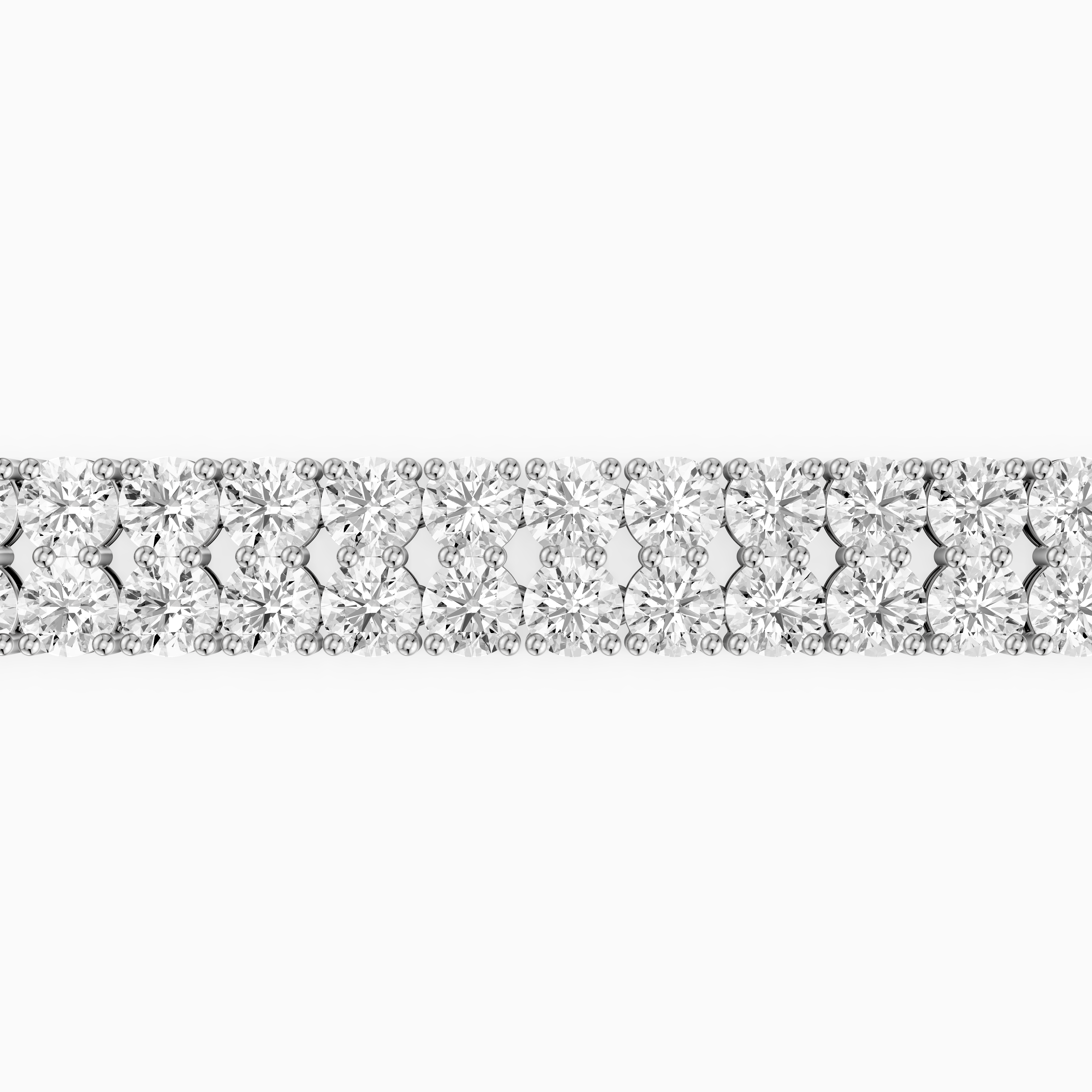 Quiana Double Row Round Lab Grown Diamond Tennis Bracelet