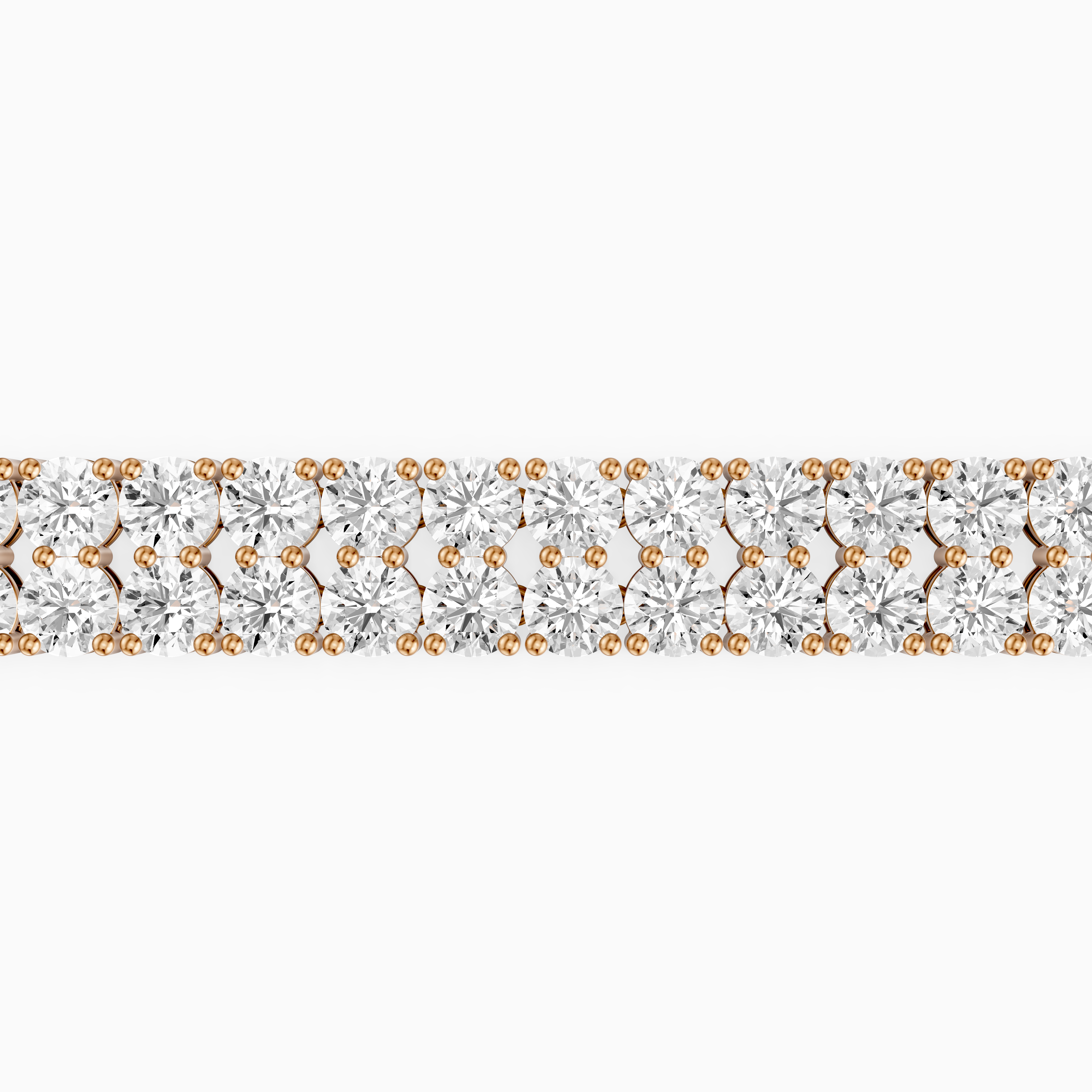Quiana Double Row Round Lab Grown Diamond Tennis Bracelet