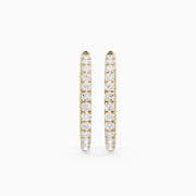 Nella Round Lab Grown Diamond Inside-Out Hoop Earrings