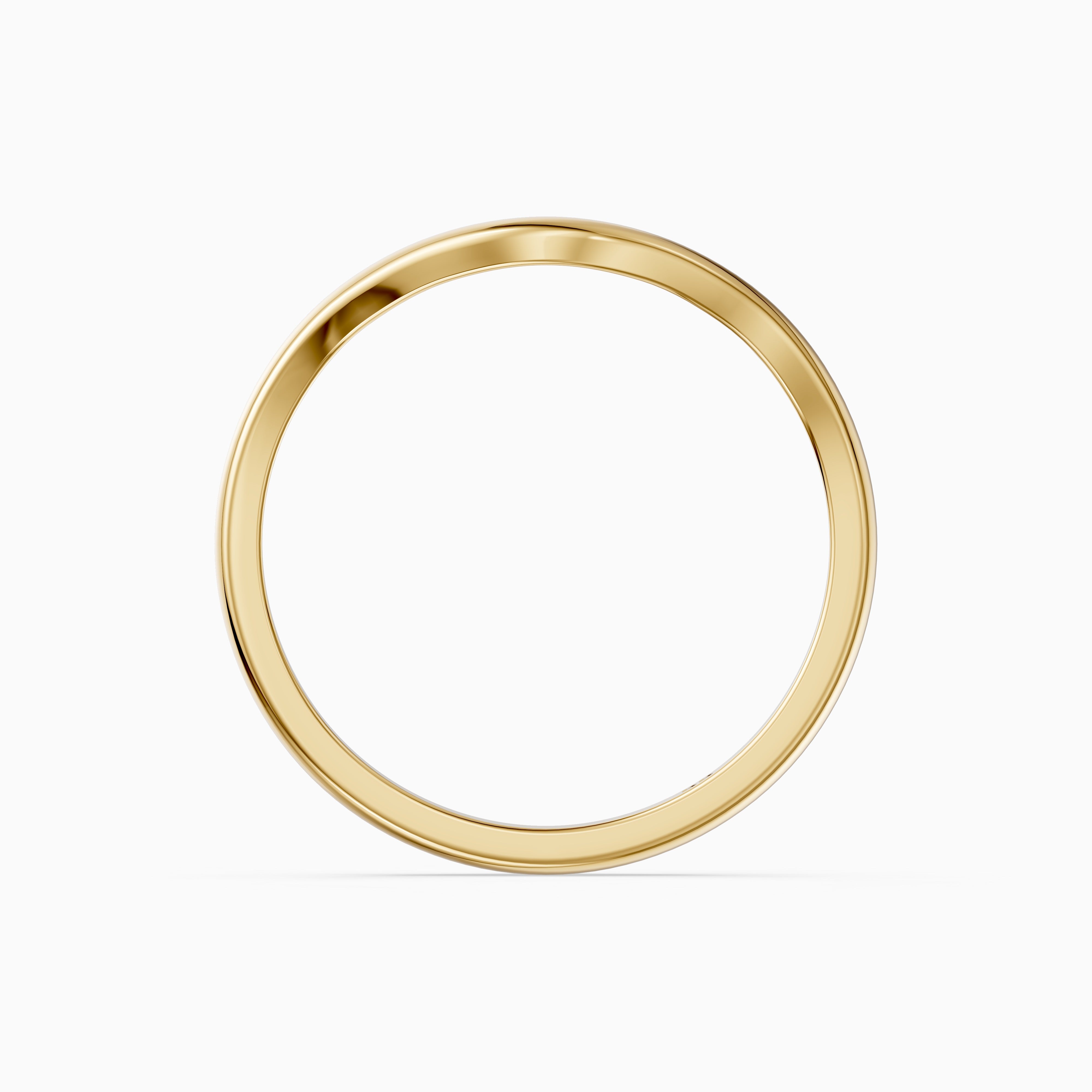 Jovie Curved Plain Wedding Band