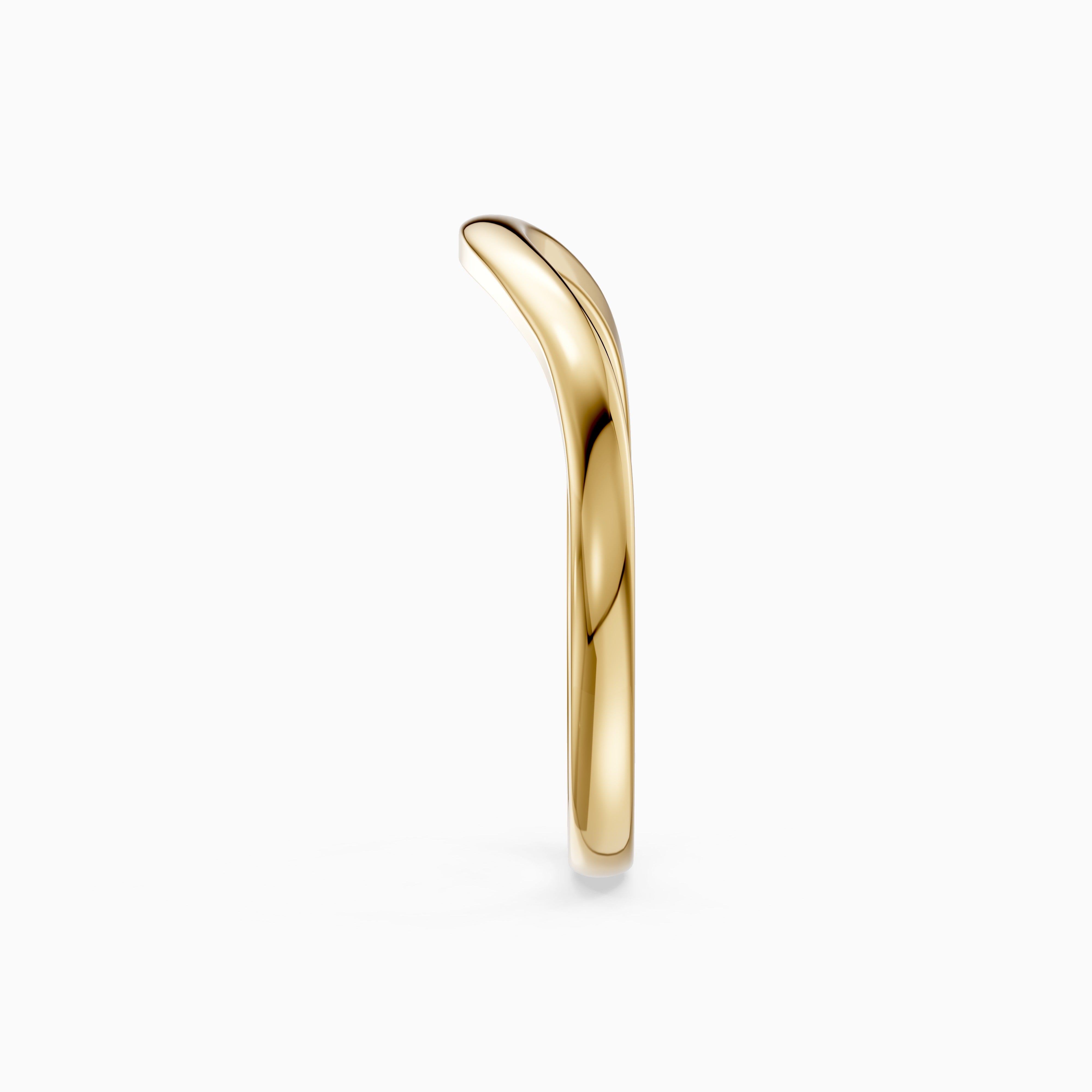 Jovie Curved Plain Wedding Band