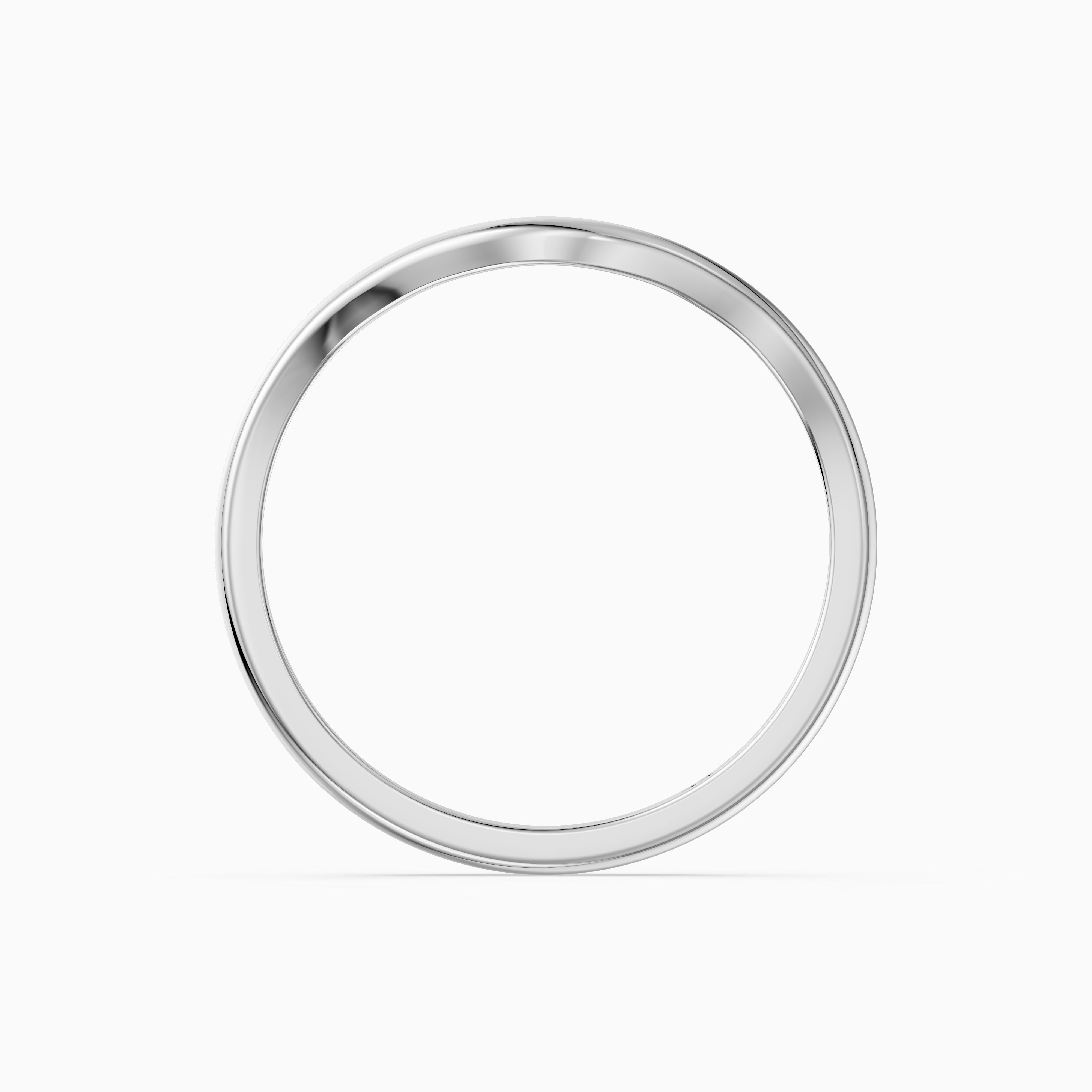 Jovie Curved Plain Wedding Band