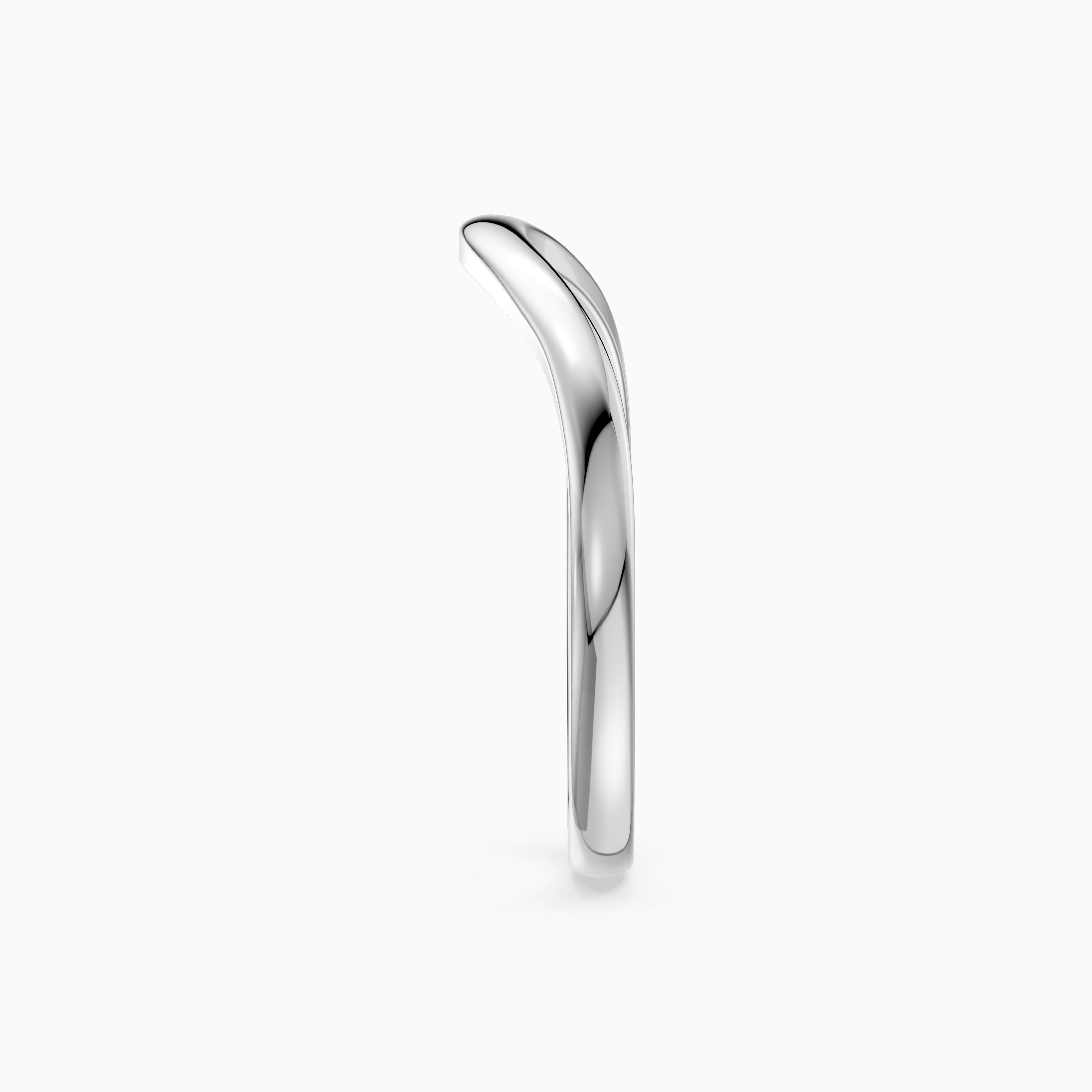 Jovie Curved Plain Wedding Band