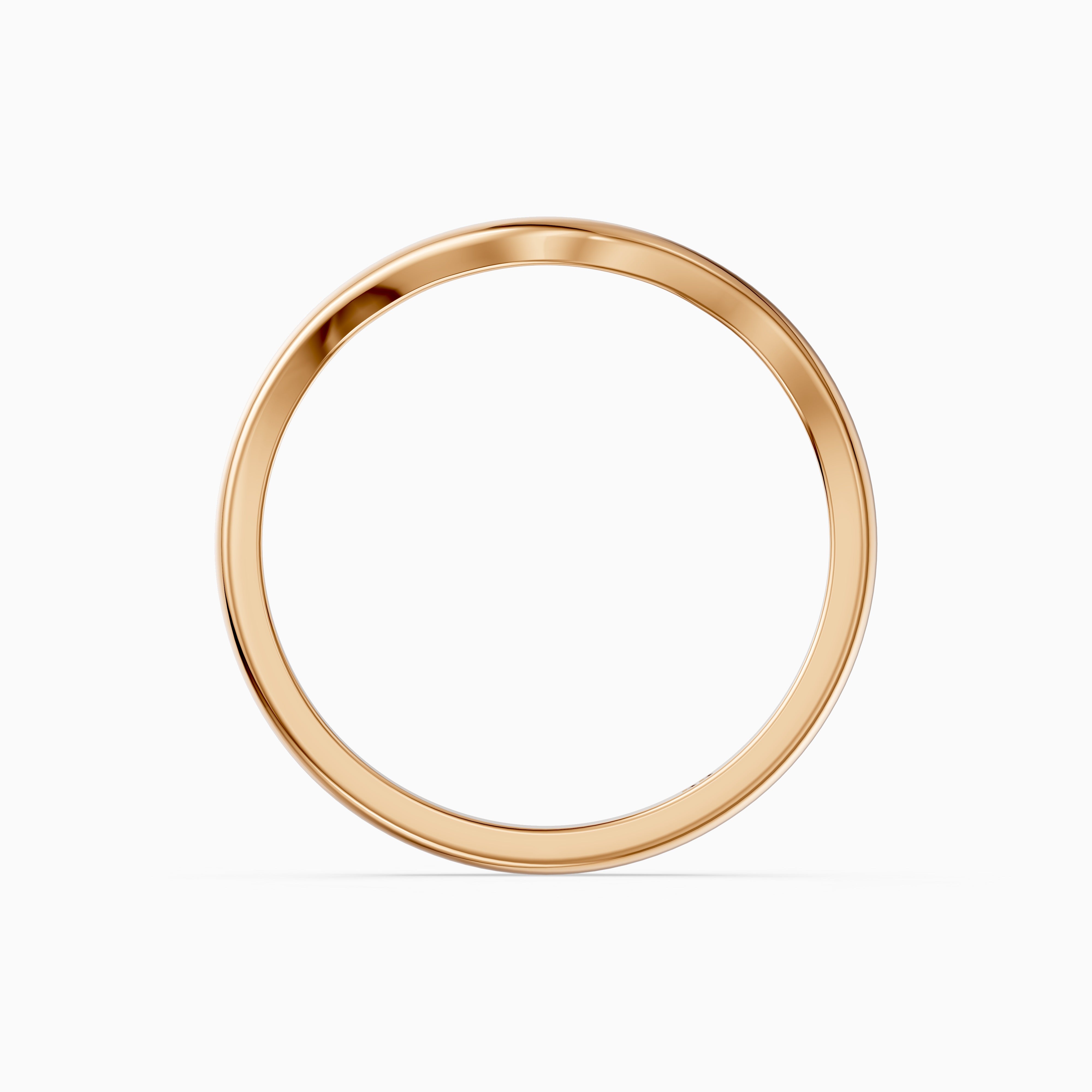 Jovie Curved Plain Wedding Band