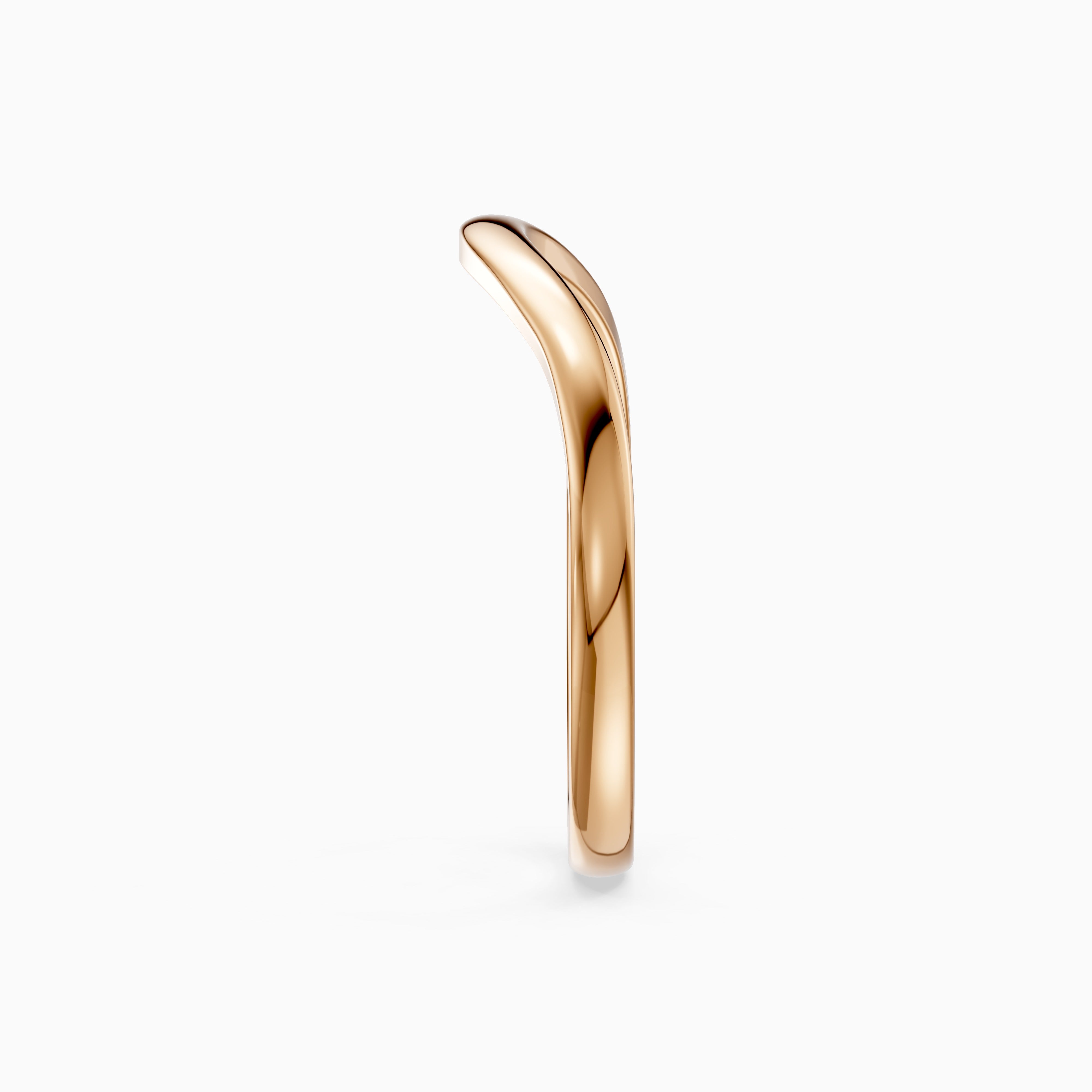 Jovie Curved Plain Wedding Band