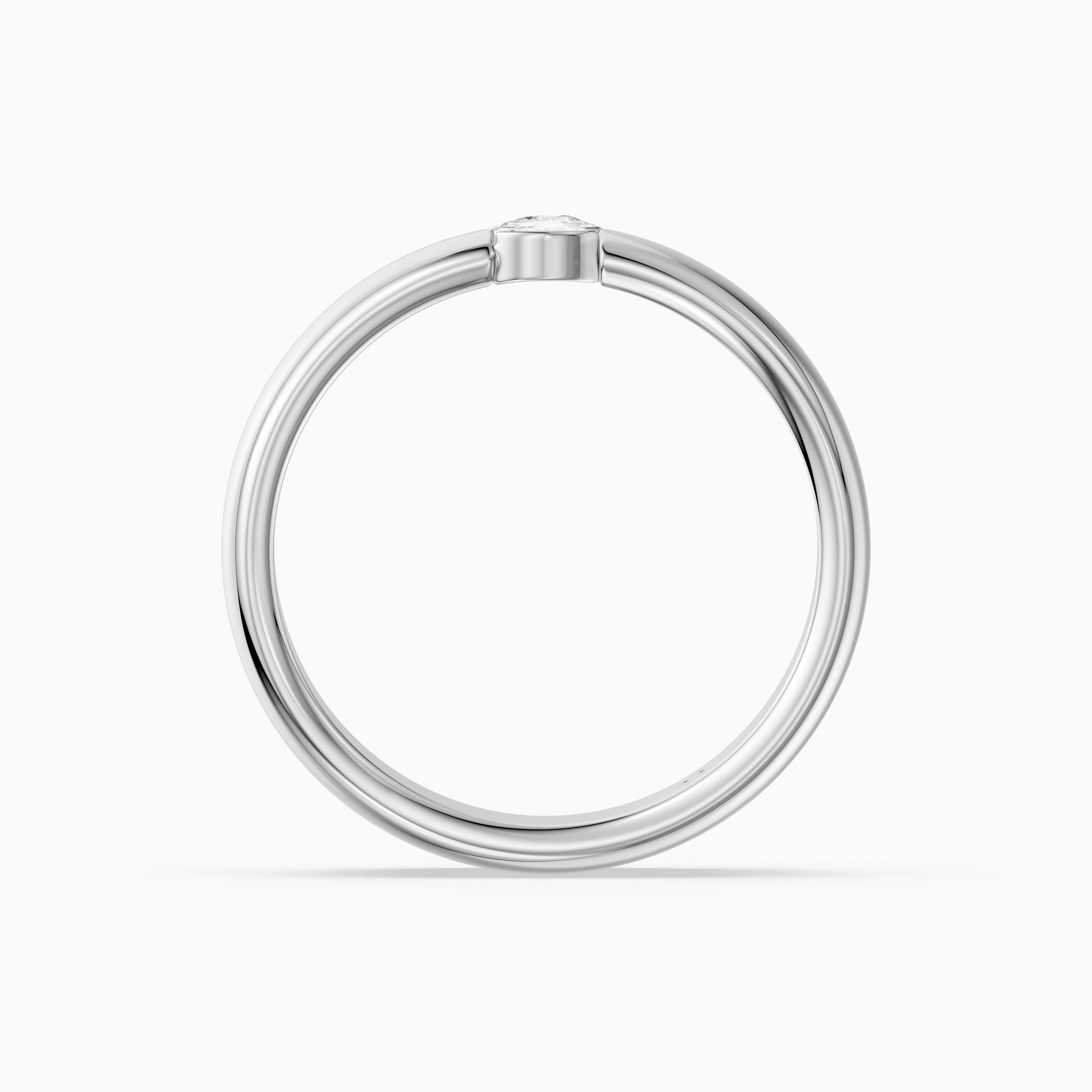 Kora Mixed Shape Lab Diamond Bezel Cluster Cigar Band