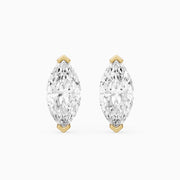 Joana Marquise Cut Lab Grown Diamond V Prong Stud Earrings
