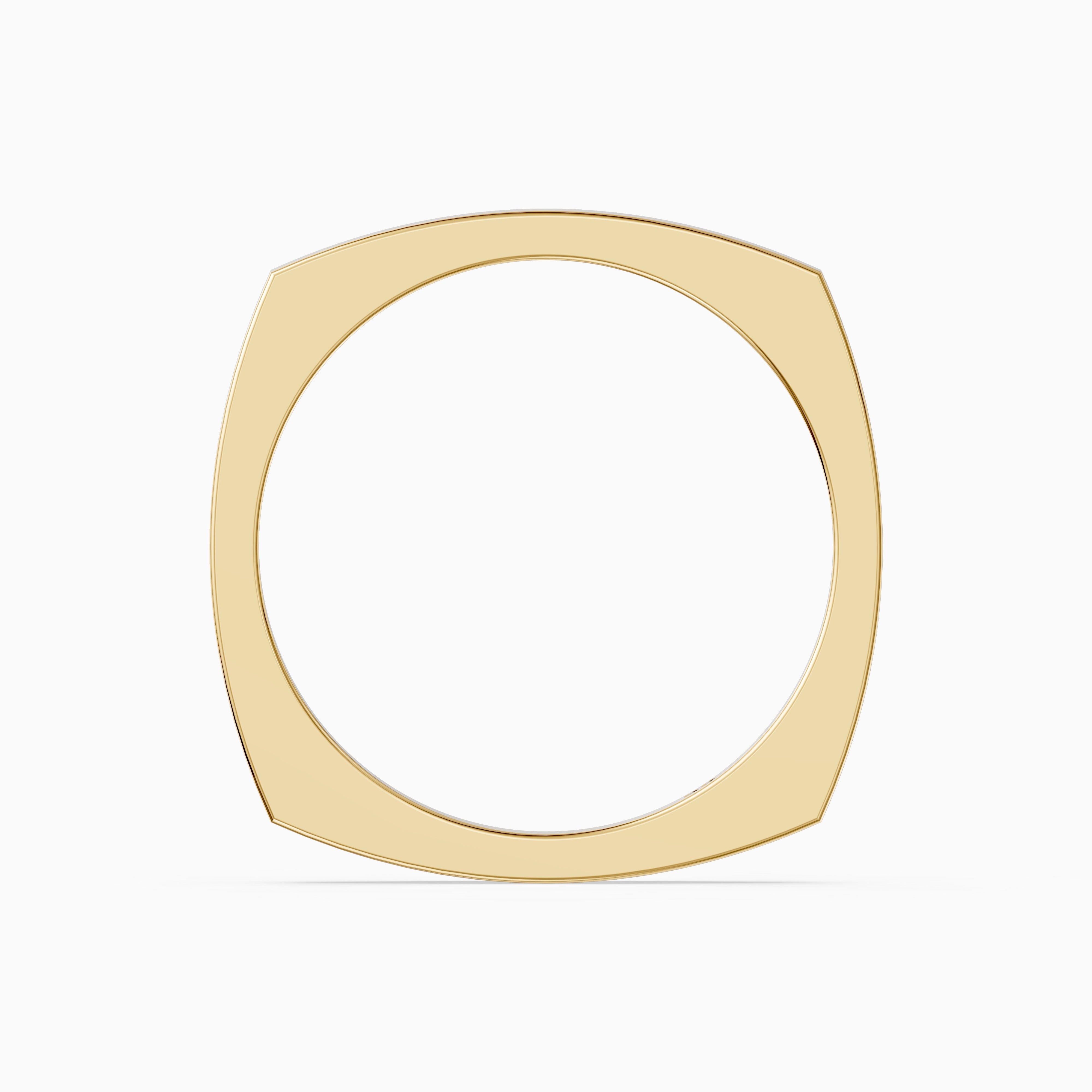 Veda Square Plain Wedding Band