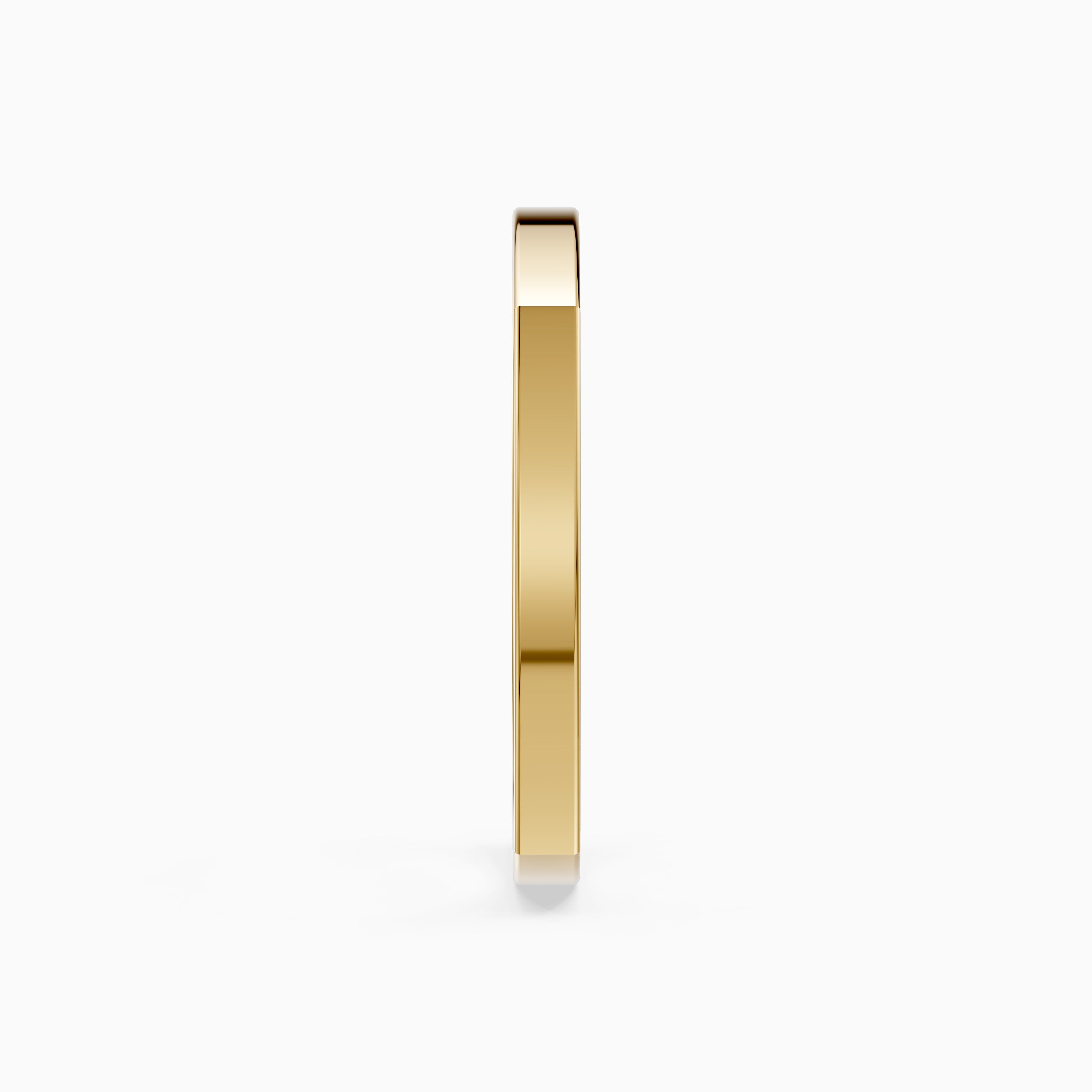 Veda Square Plain Wedding Band