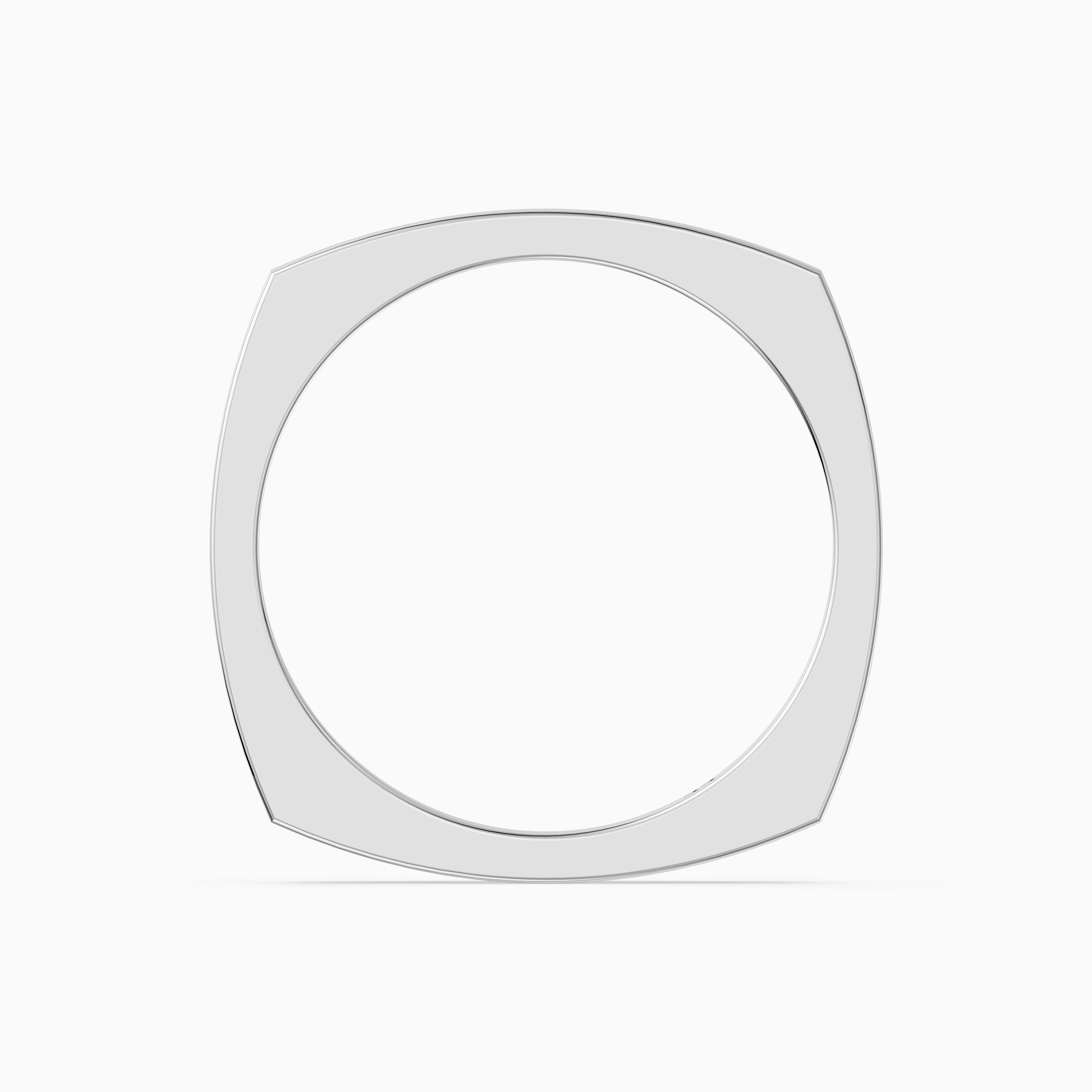 Veda Square Plain Wedding Band