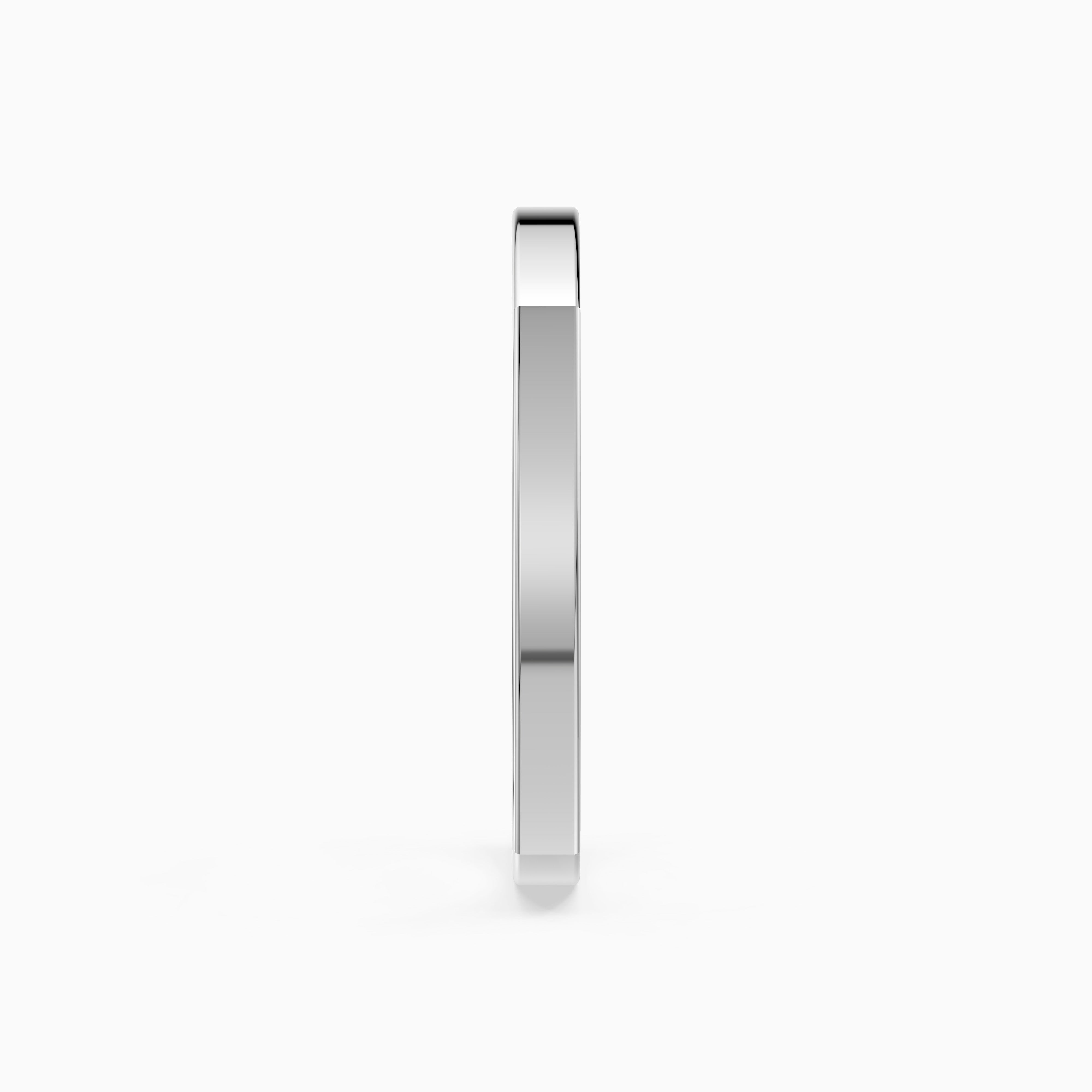 Veda Square Plain Wedding Band