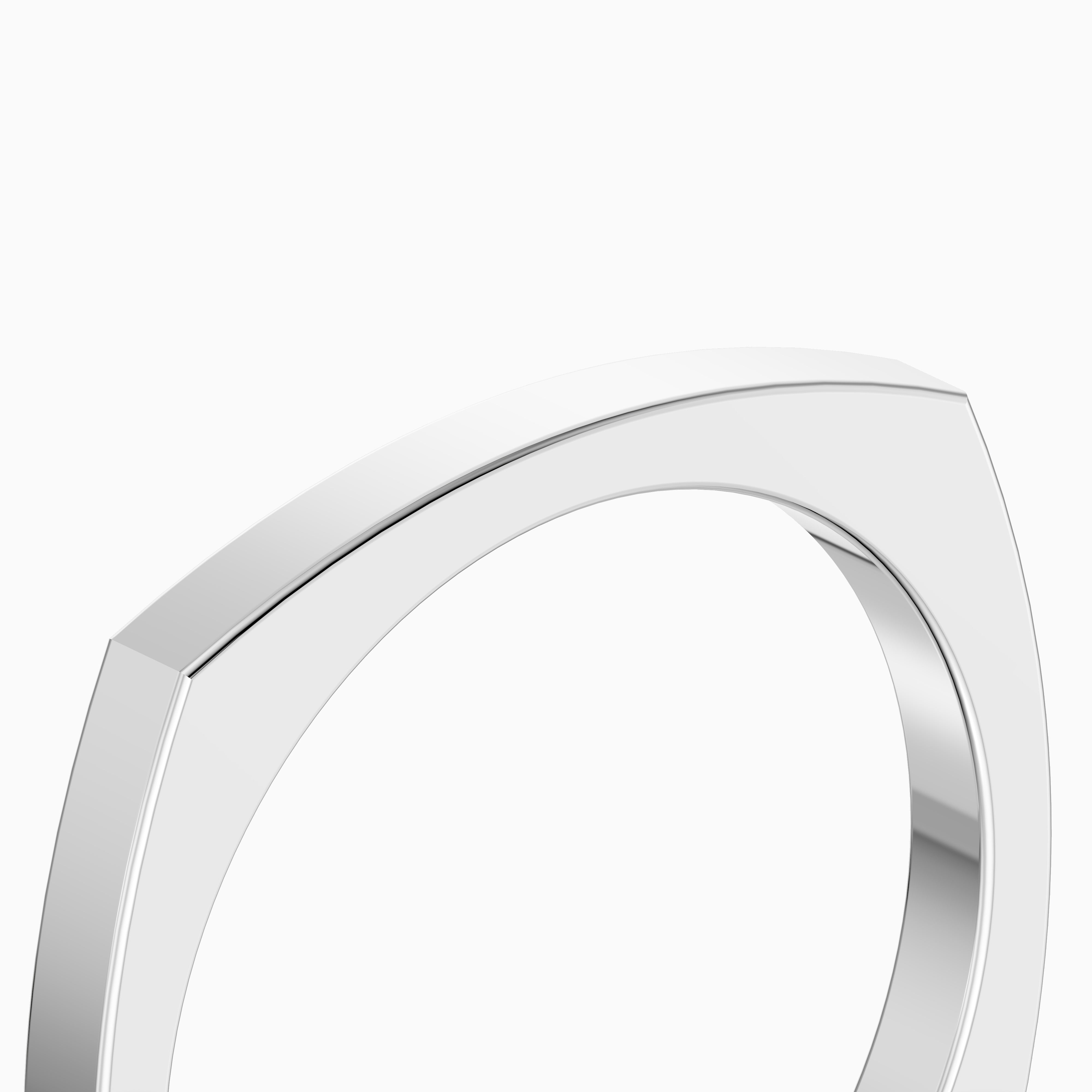 Veda Square Plain Wedding Band