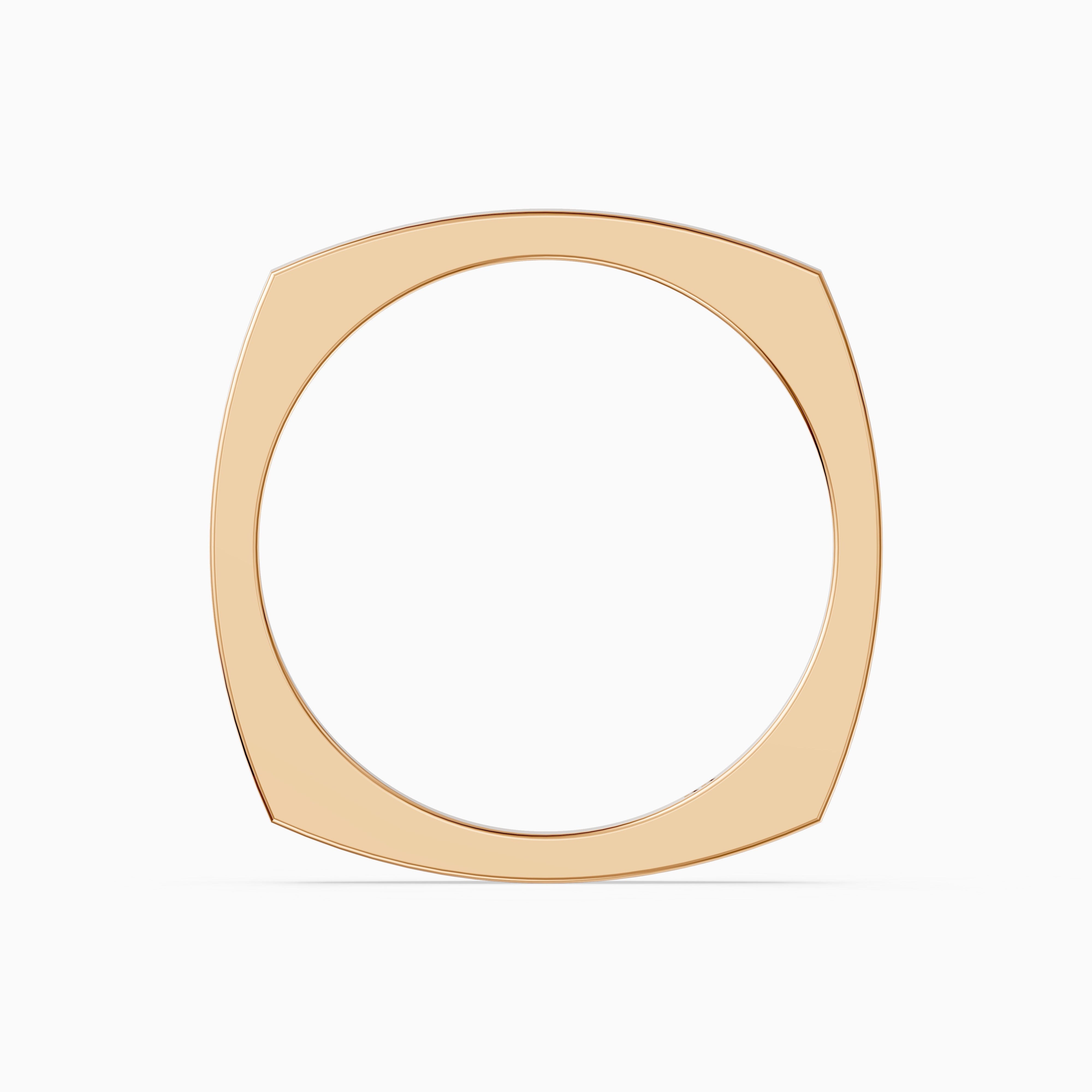 Veda Square Plain Wedding Band