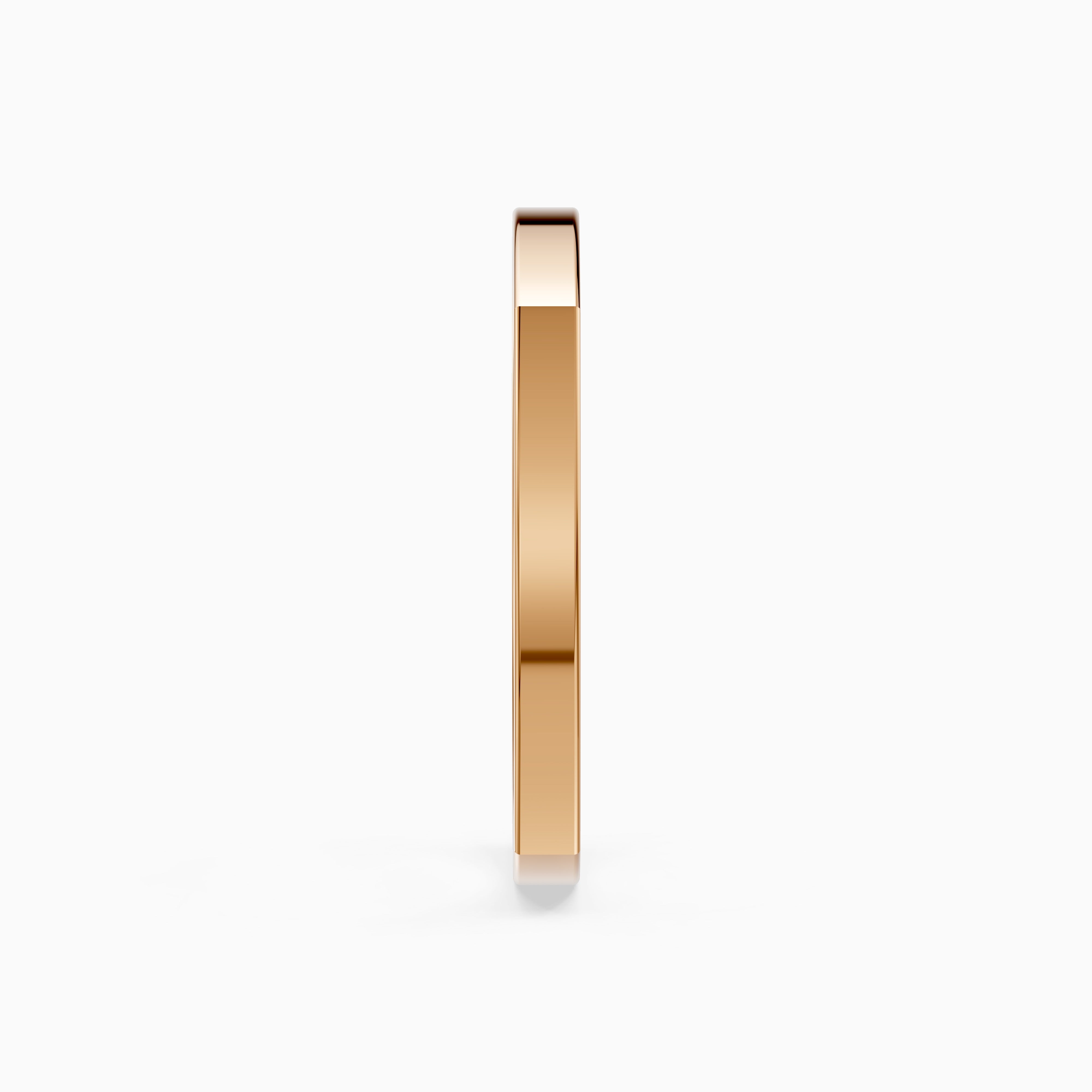 Veda Square Plain Wedding Band