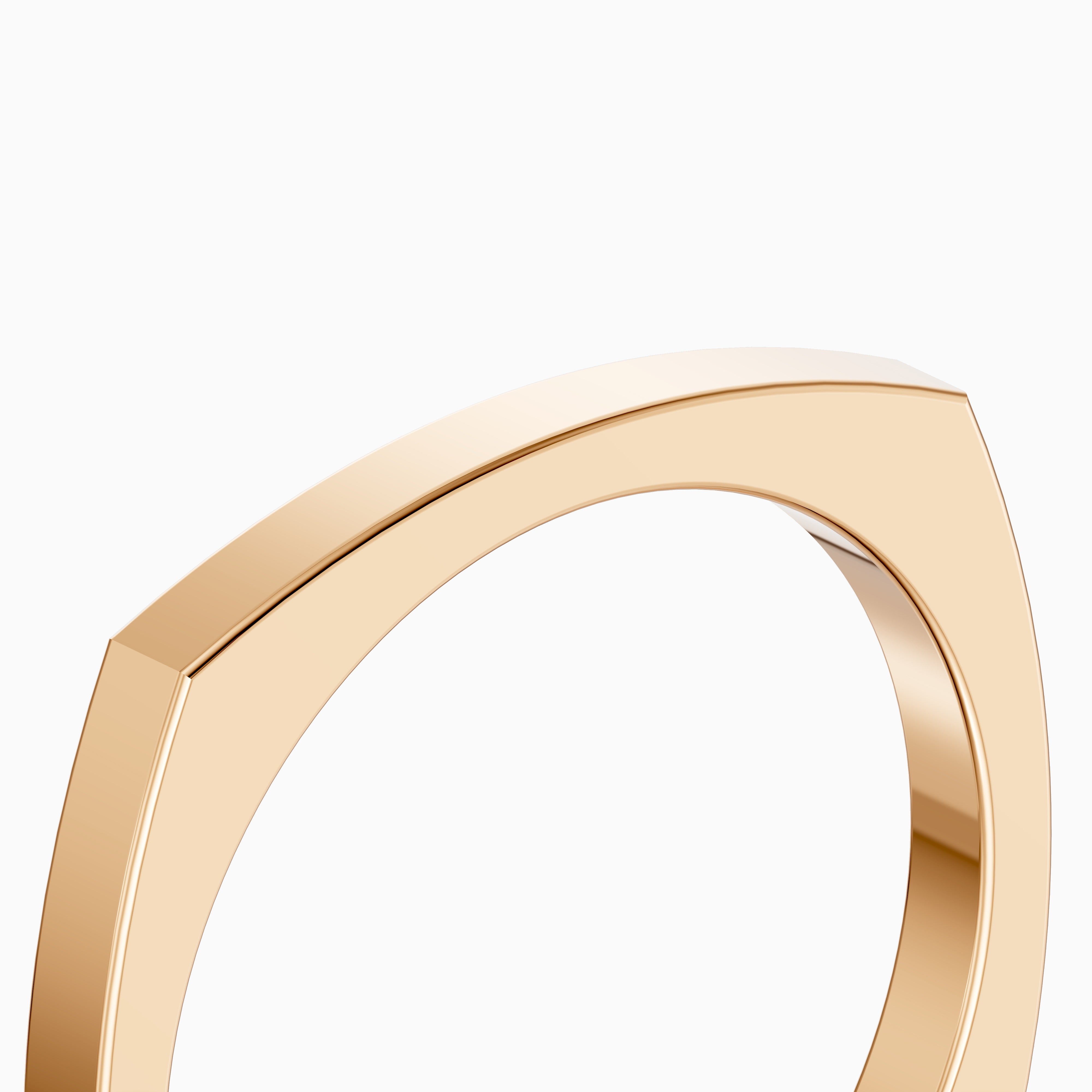 Veda Square Plain Wedding Band