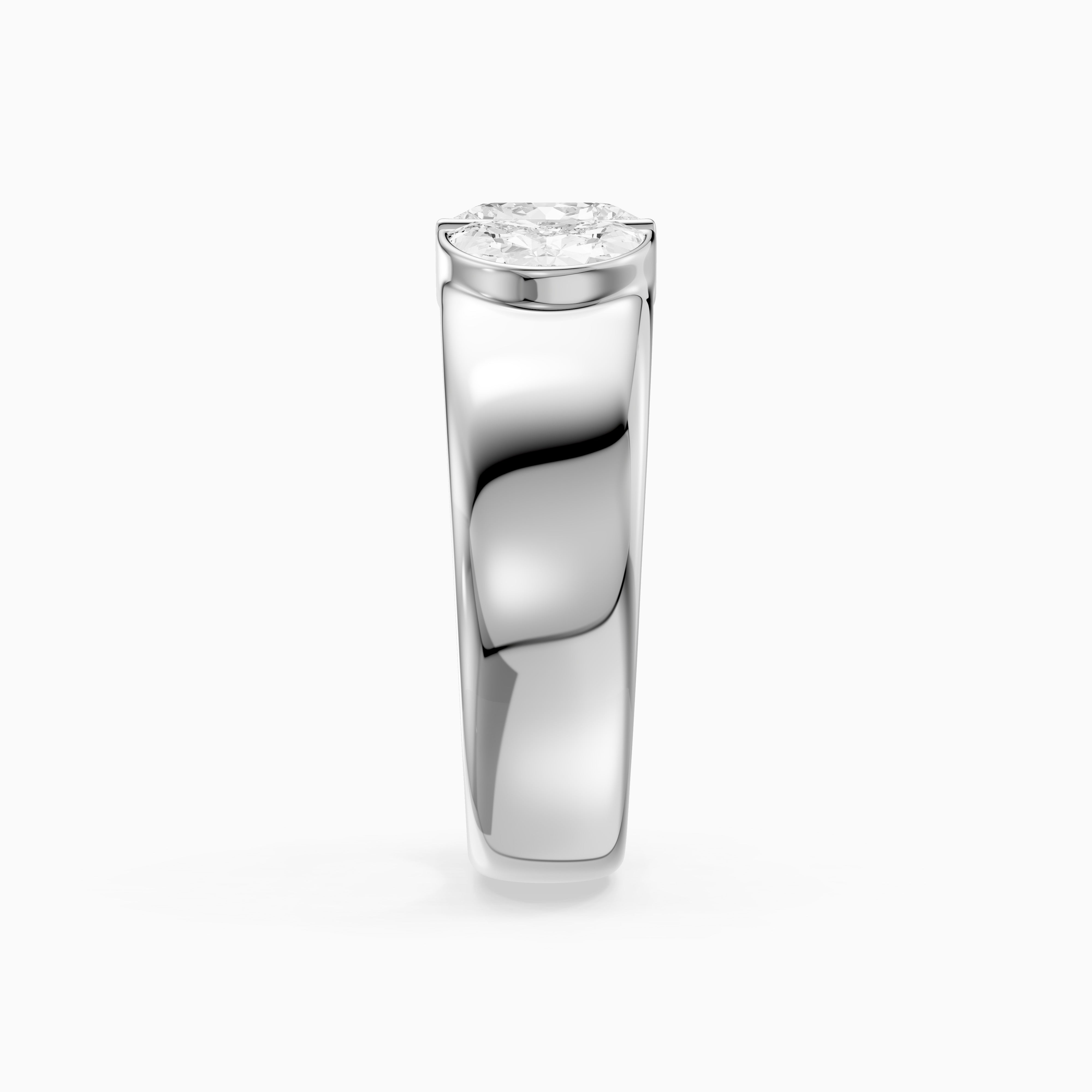Lainey Half Moon Cut Lab Diamond Open Gap Cigar Band