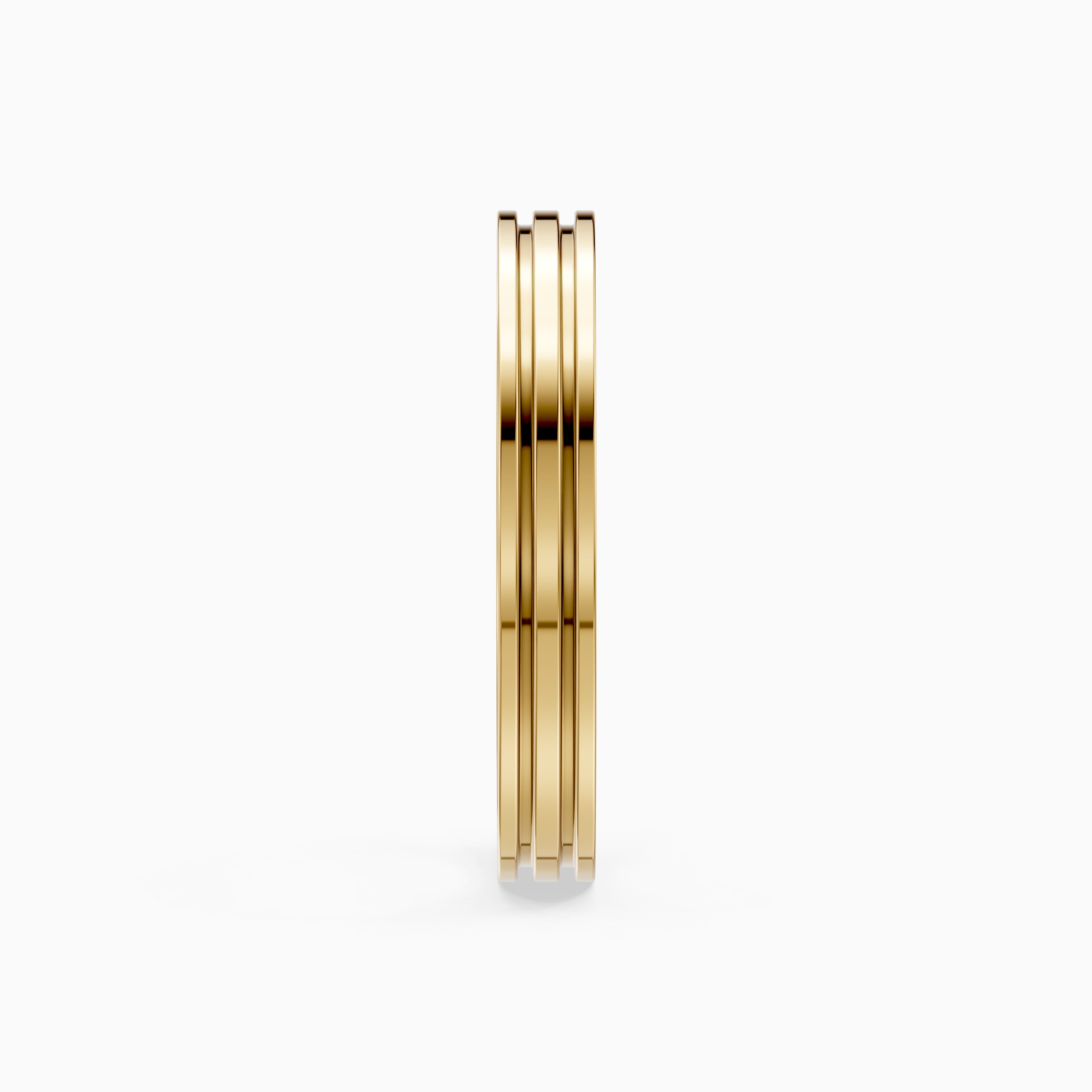Zaylee Double Groove Plain Wedding Band