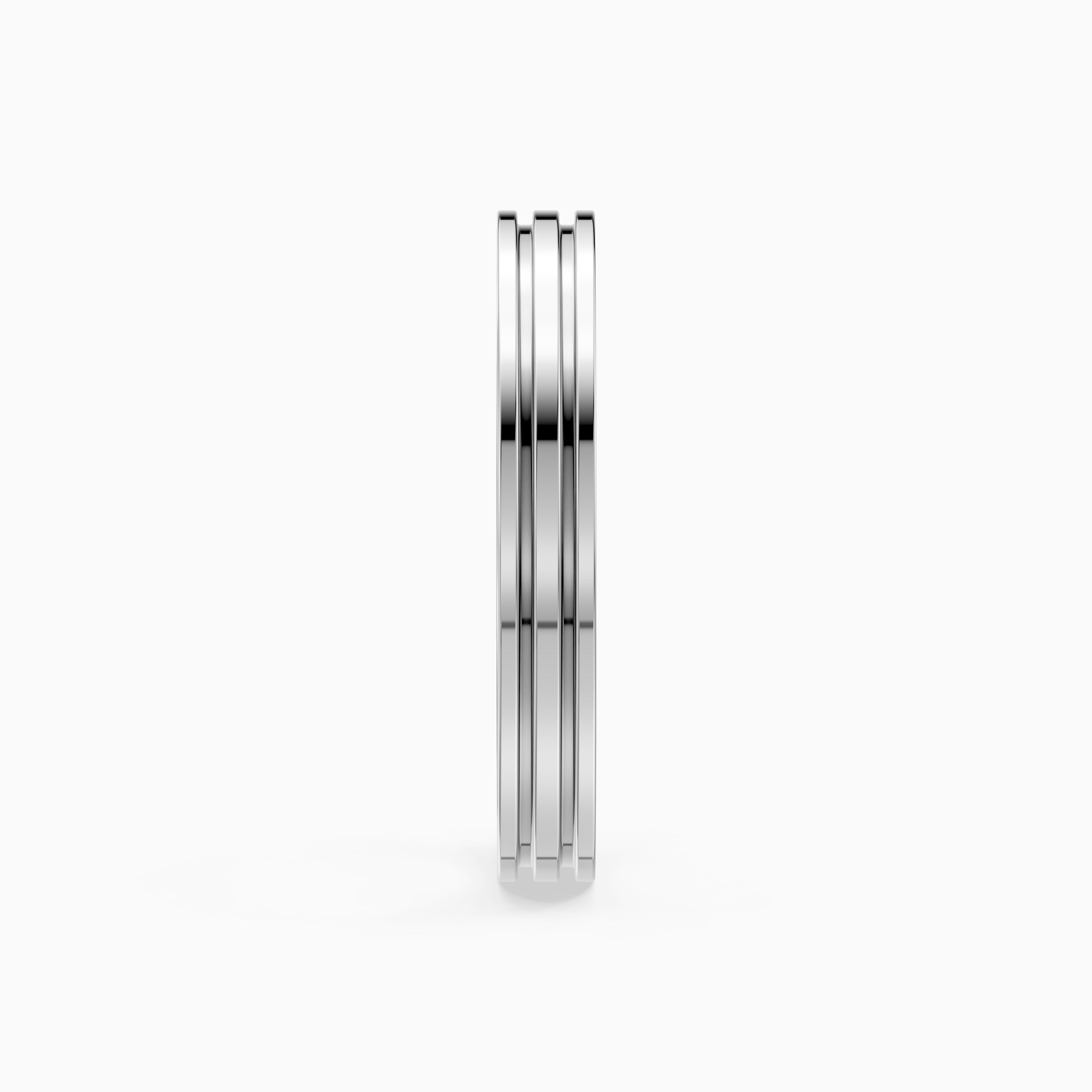 Zaylee Double Groove Plain Wedding Band
