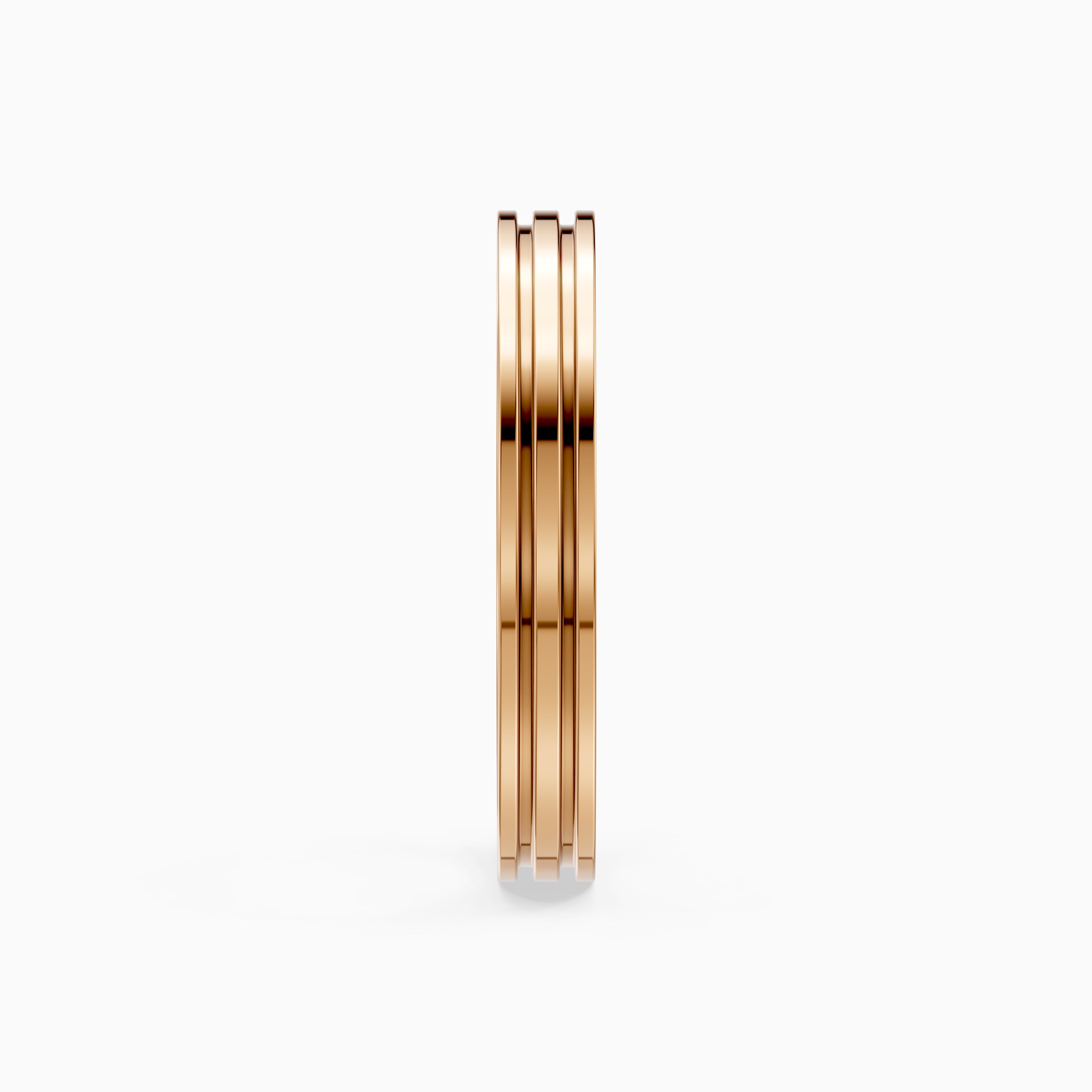 Zaylee Double Groove Plain Wedding Band